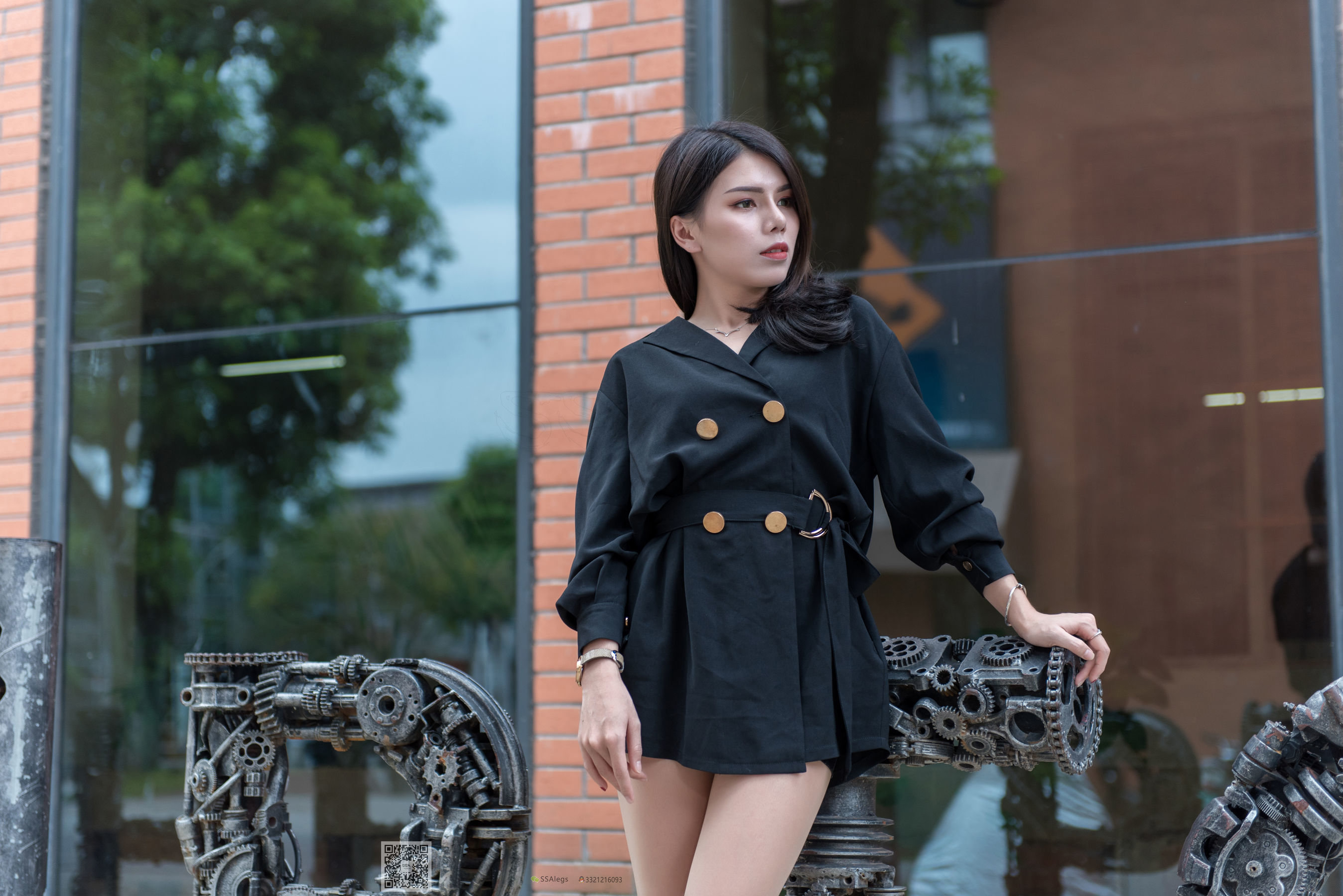 超清写真 No.024 高冷混血女王芷沫 肉丝街拍-图78