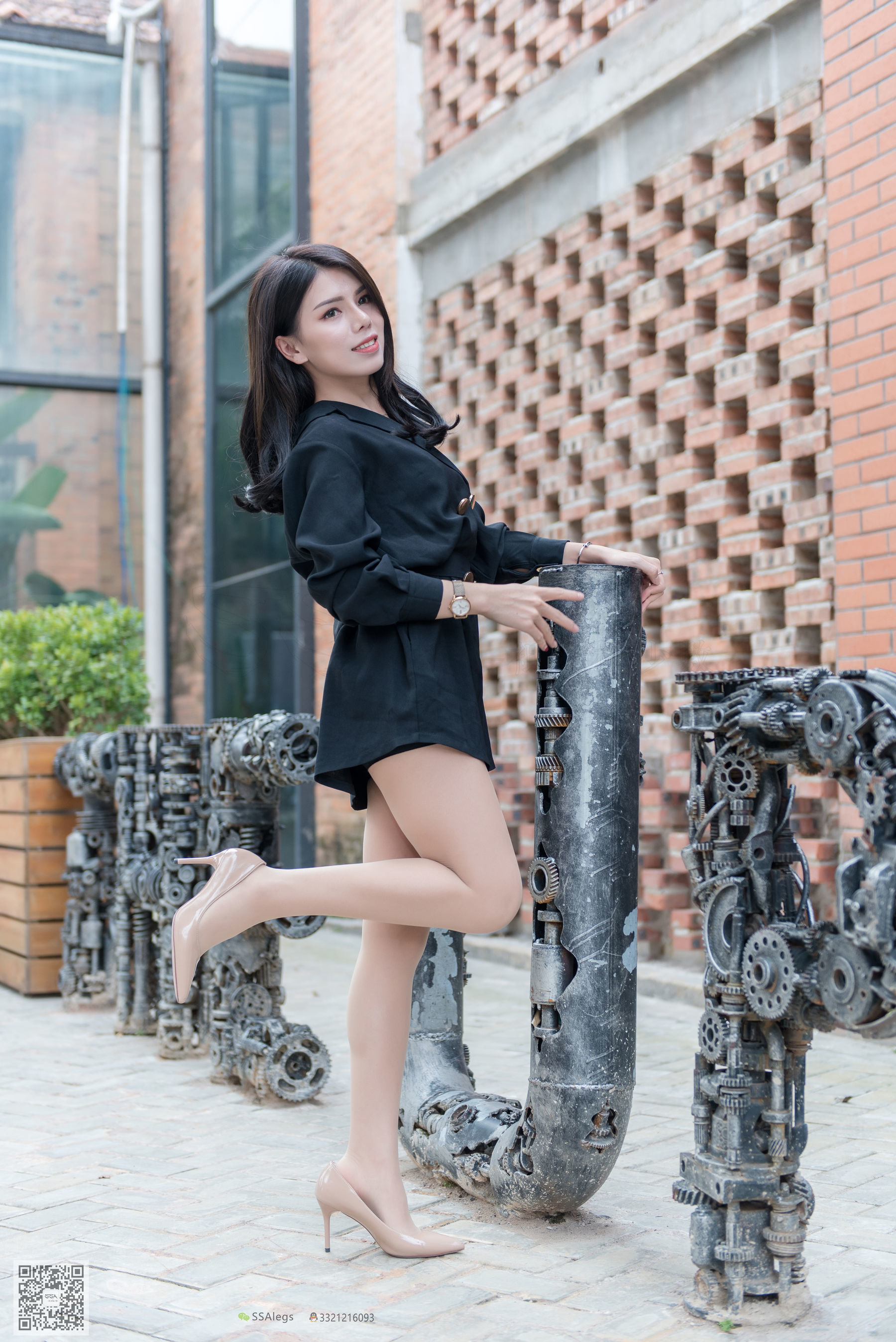 超清写真 No.024 高冷混血女王芷沫 肉丝街拍-图84