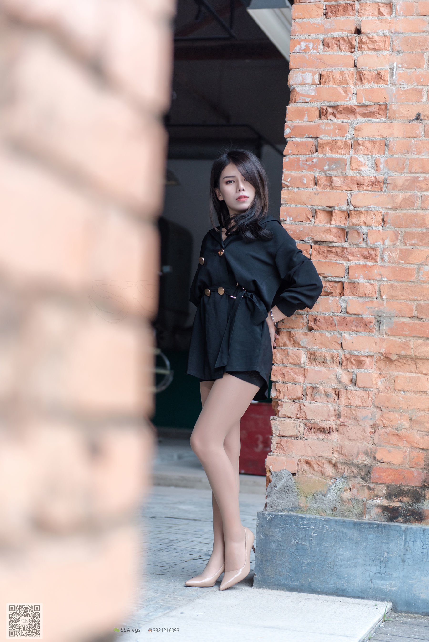 超清写真 No.024 高冷混血女王芷沫 肉丝街拍-图97