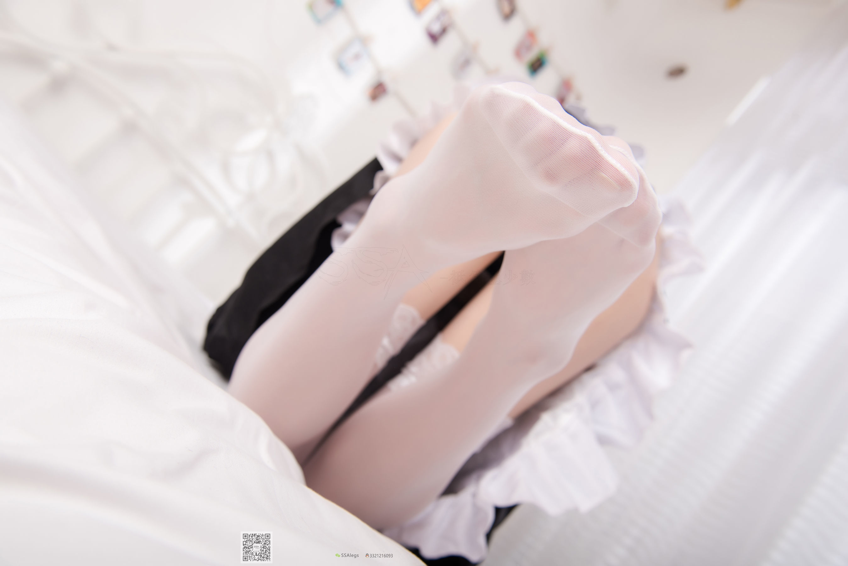 超清写真 No.025 甜美凤琪琪 女仆长筒丝袜-图57