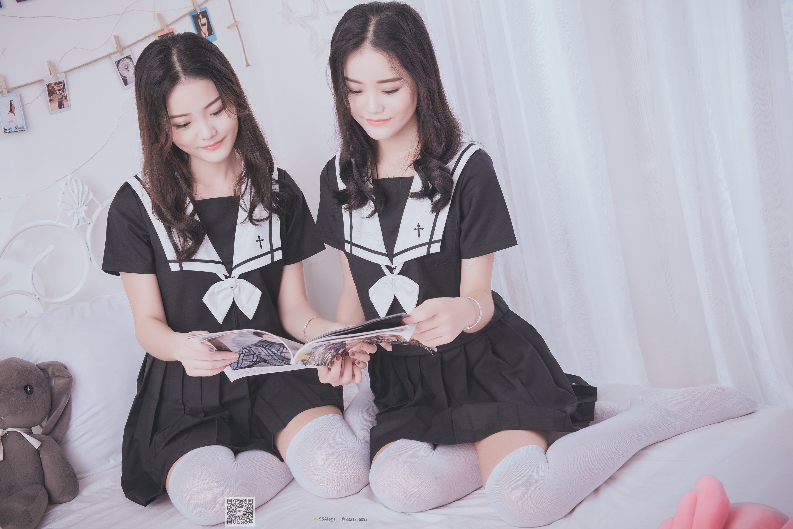 超清写真 No.028 青青姐妹 姐妹花的JK情-图0