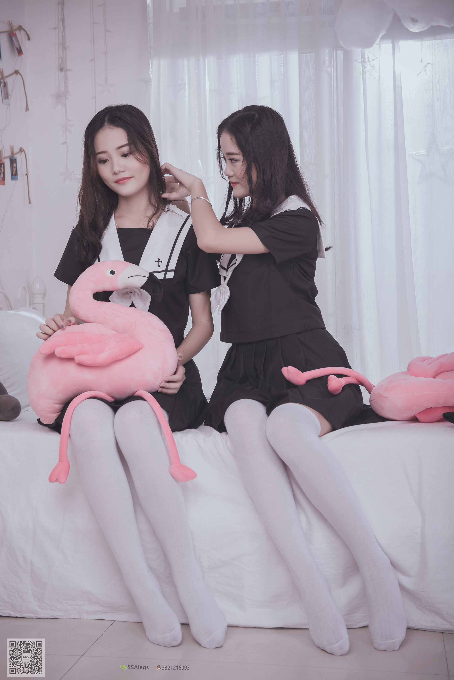 超清写真 No.028 青青姐妹 姐妹花的JK情-图1