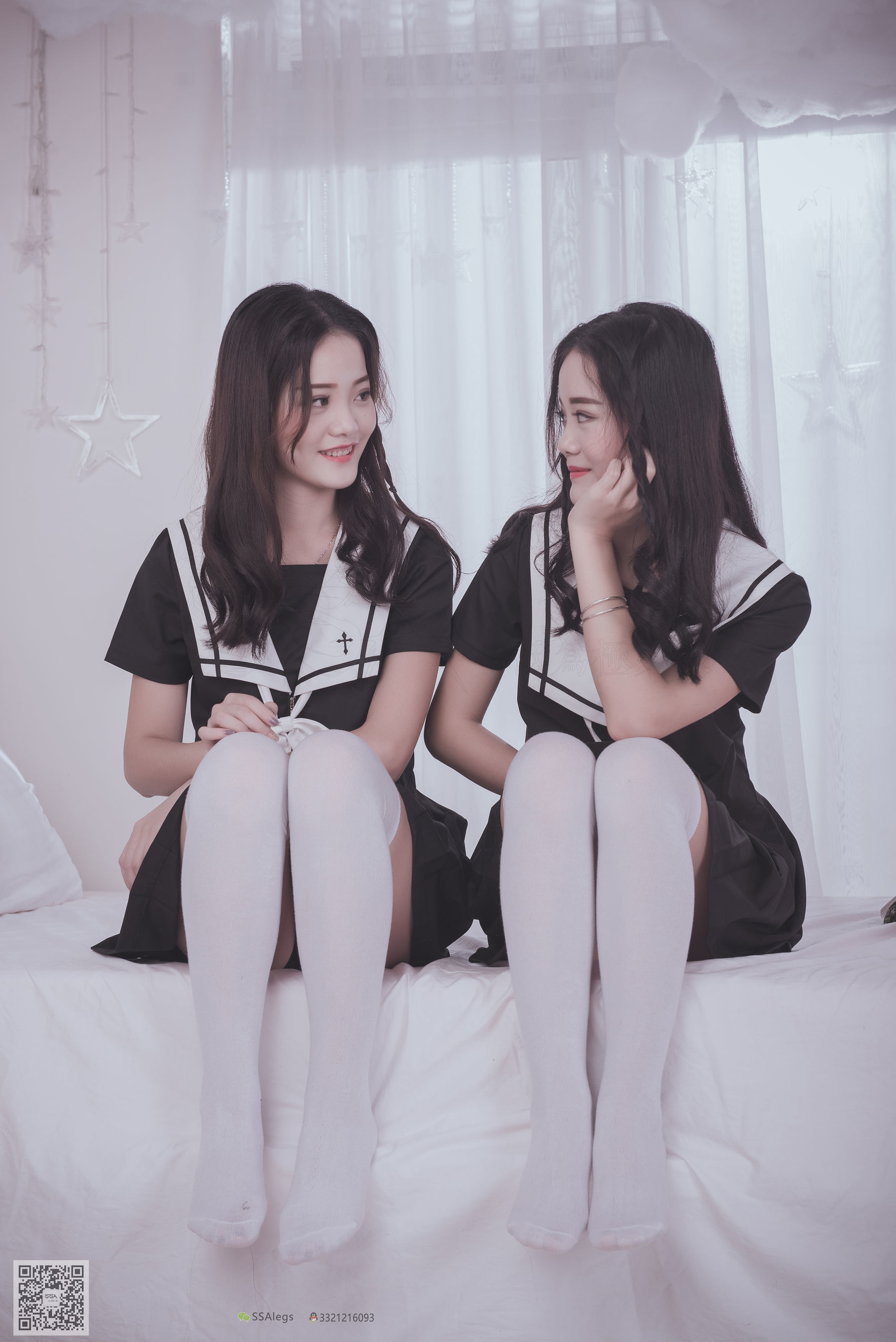 超清写真 No.028 青青姐妹 姐妹花的JK情-图21