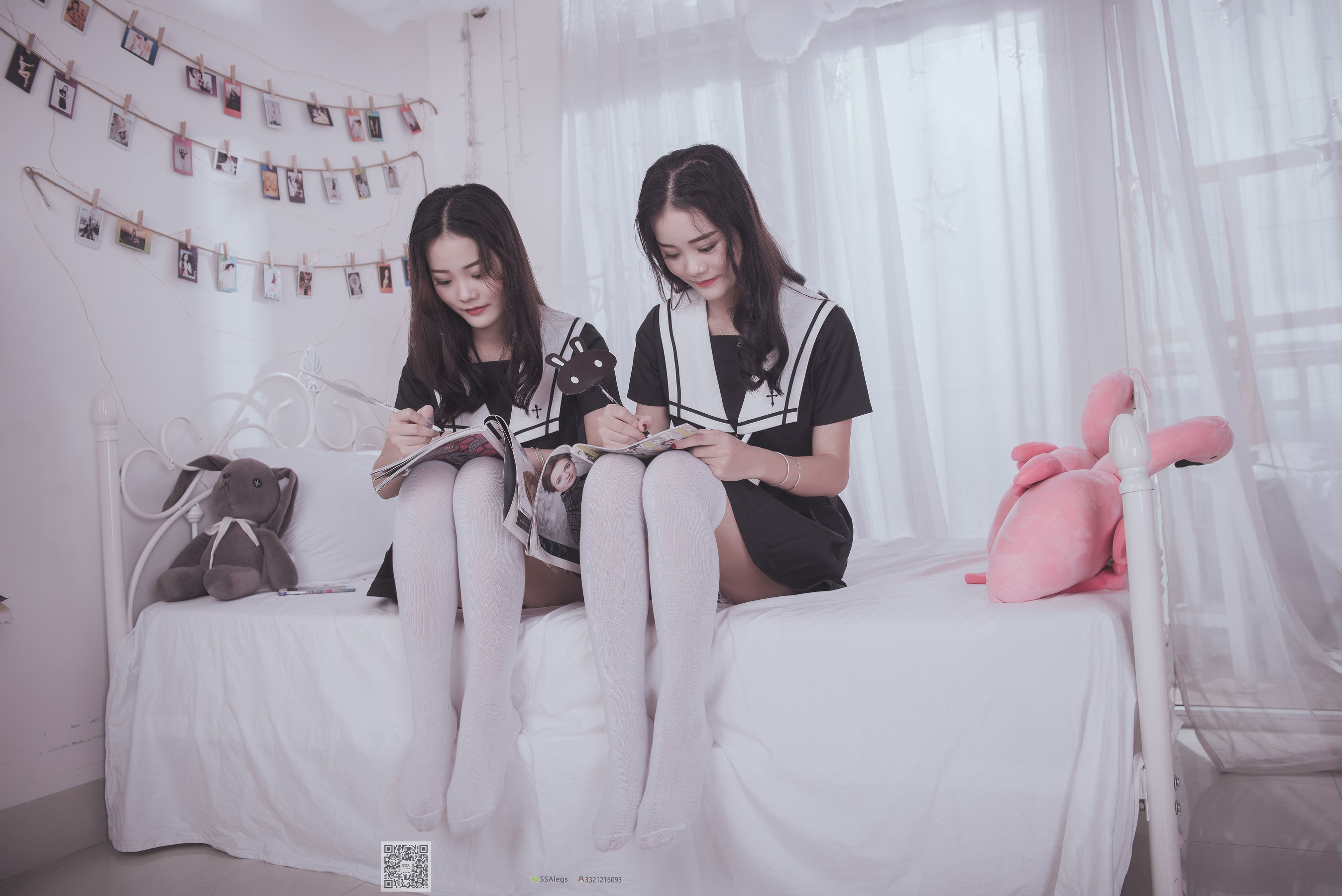 超清写真 No.028 青青姐妹 姐妹花的JK情-图23