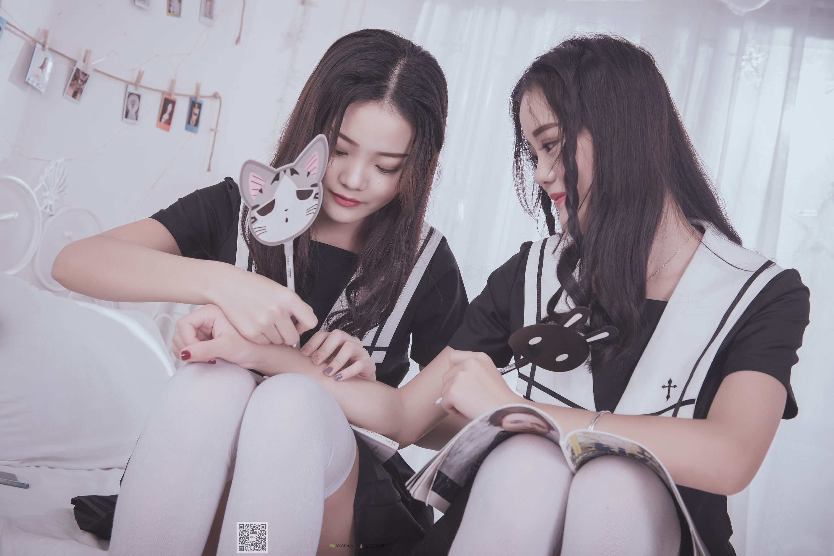 超清写真 No.028 青青姐妹 姐妹花的JK情-图29