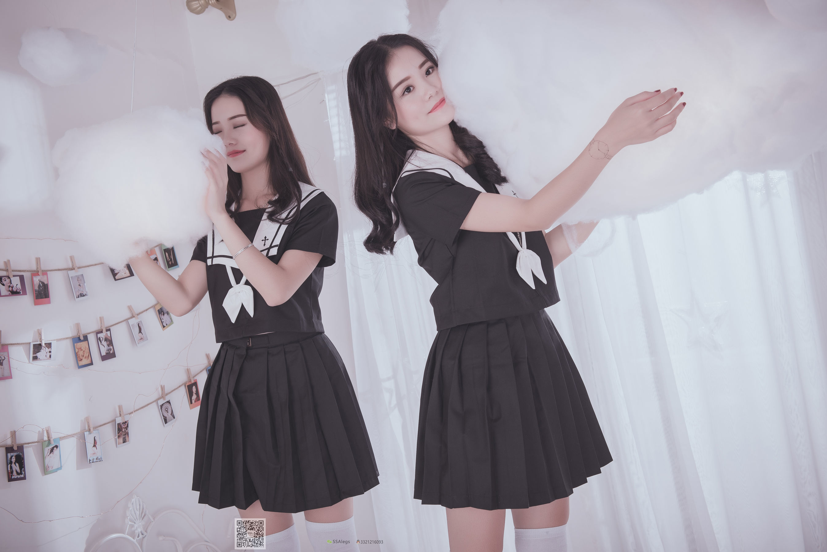 超清写真 No.028 青青姐妹 姐妹花的JK情-图39