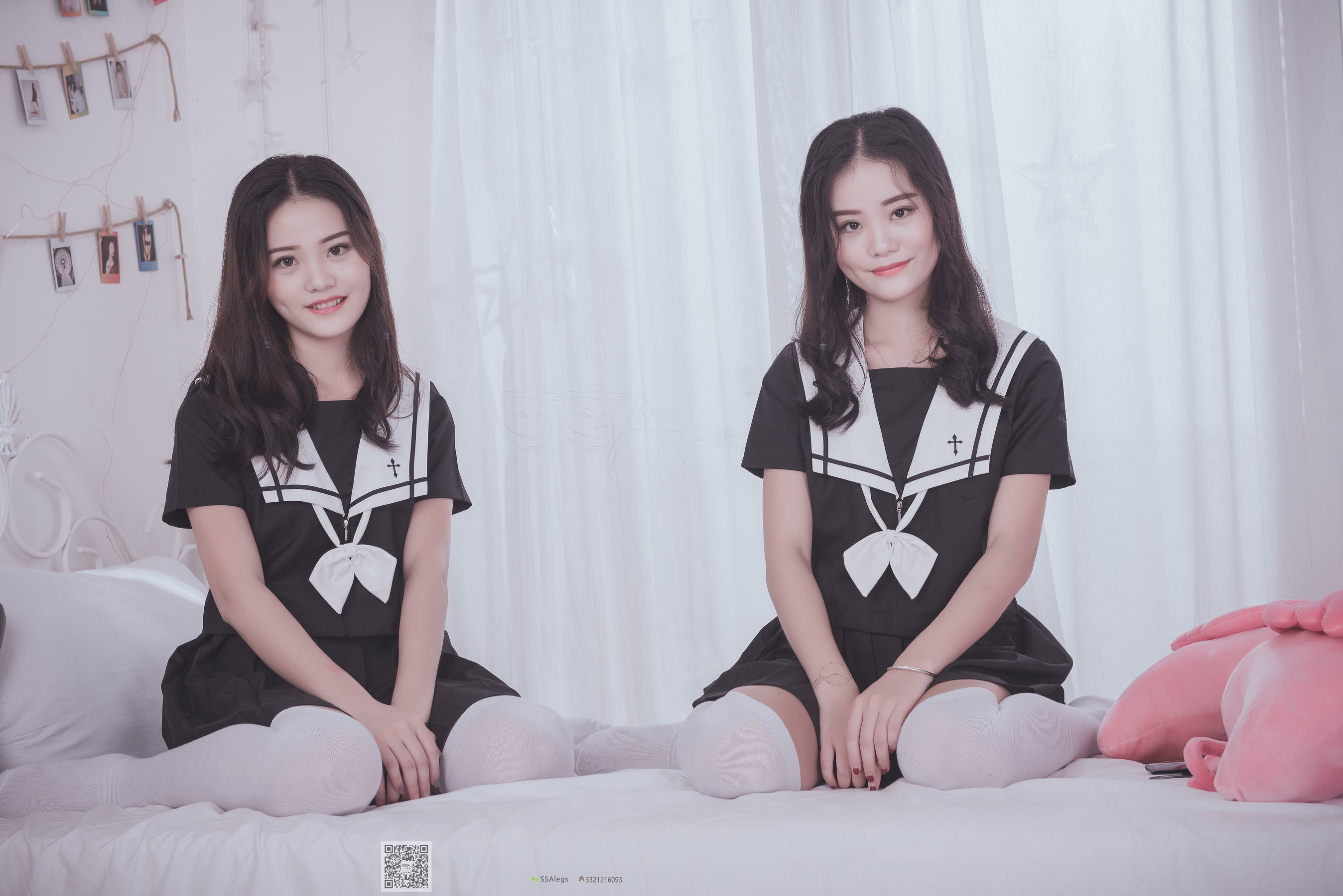 超清写真 No.028 青青姐妹 姐妹花的JK情-图40