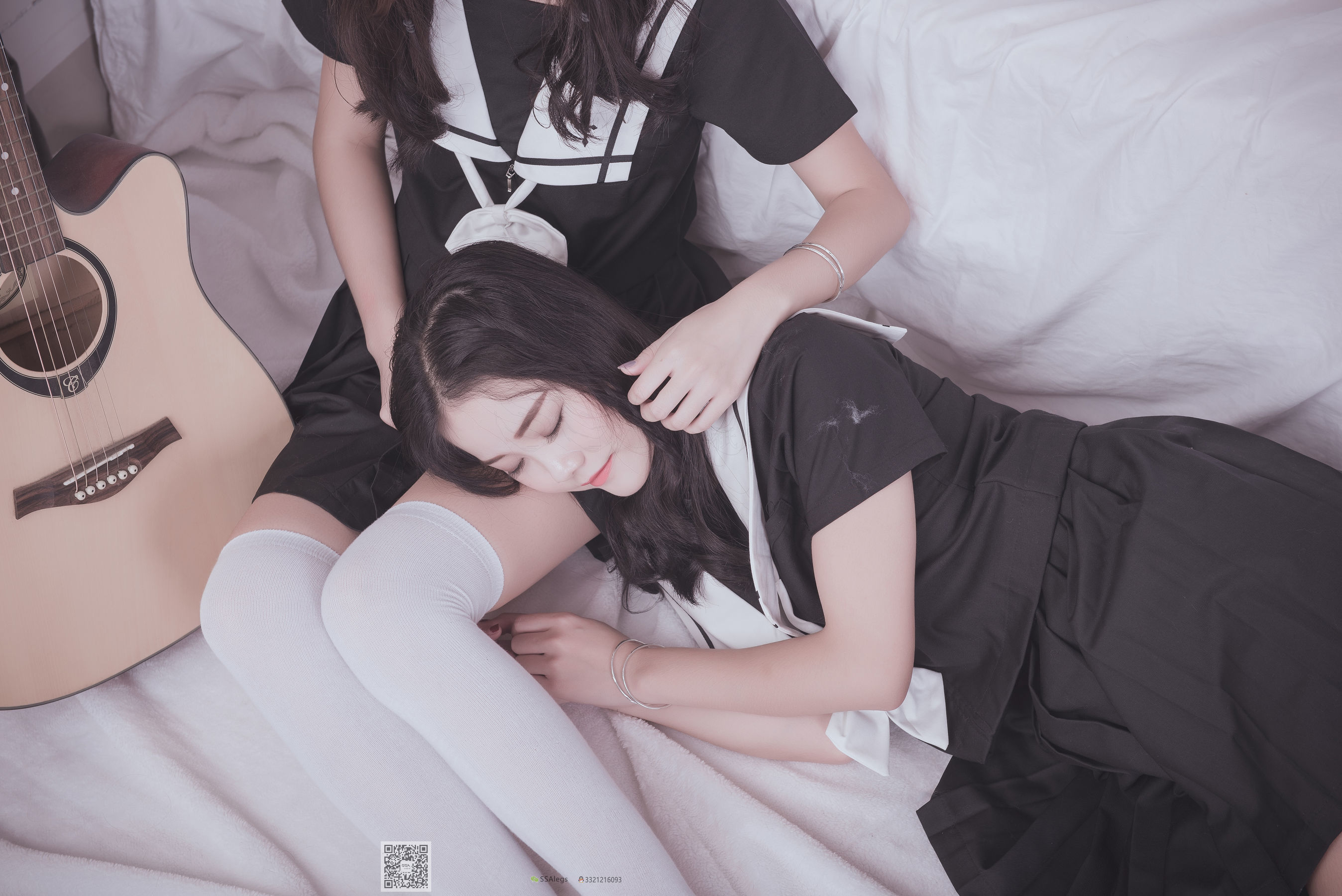 超清写真 No.028 青青姐妹 姐妹花的JK情-图42