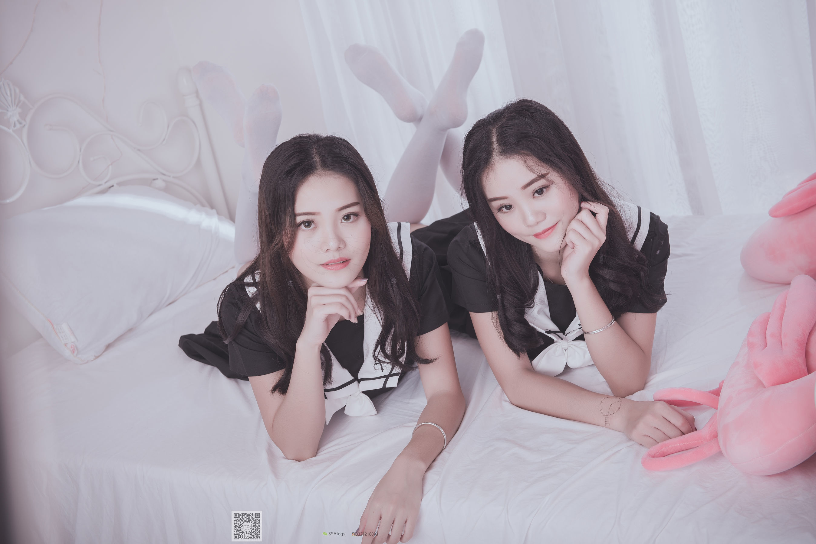 超清写真 No.028 青青姐妹 姐妹花的JK情-图49