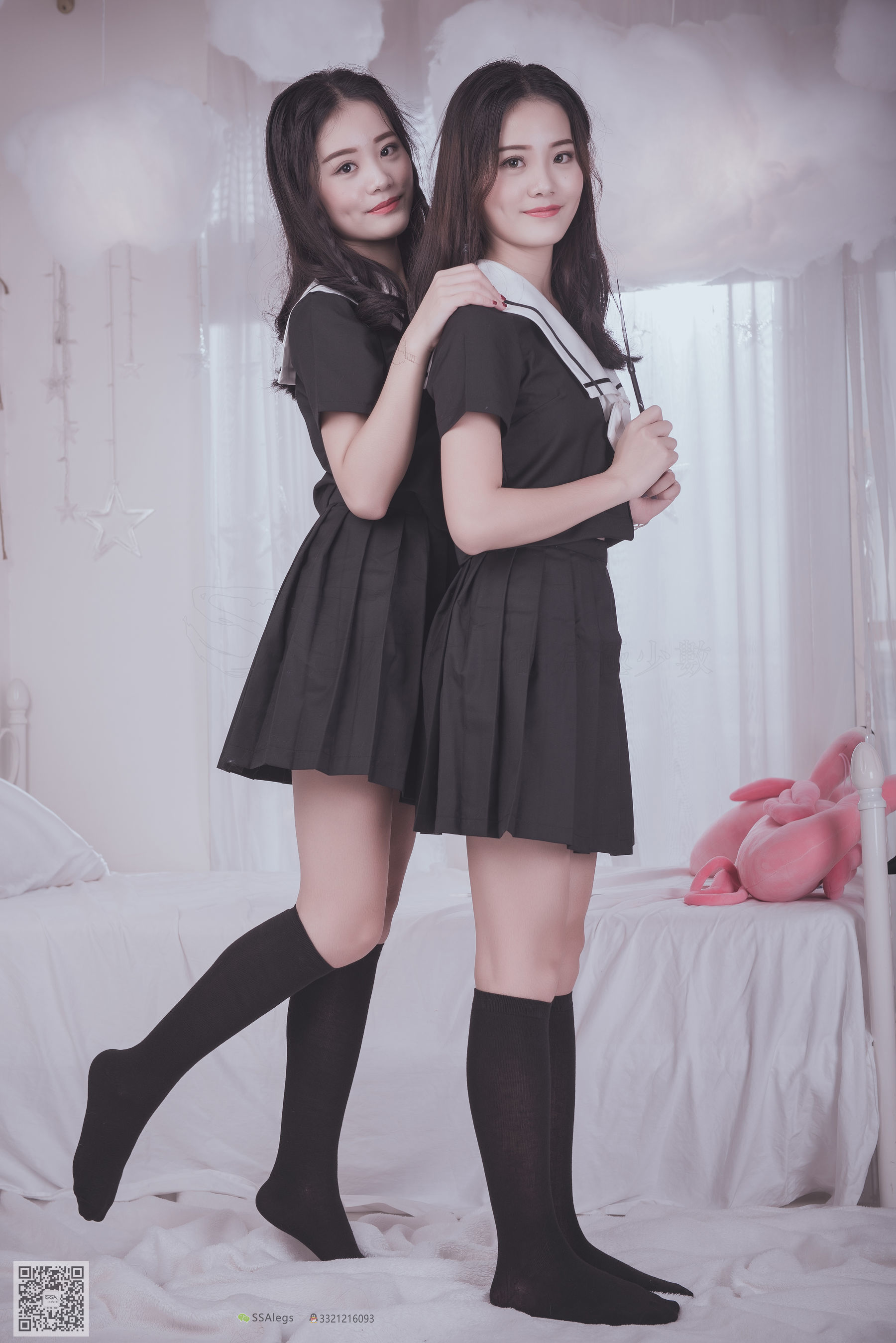 超清写真 No.028 青青姐妹 姐妹花的JK情-图61