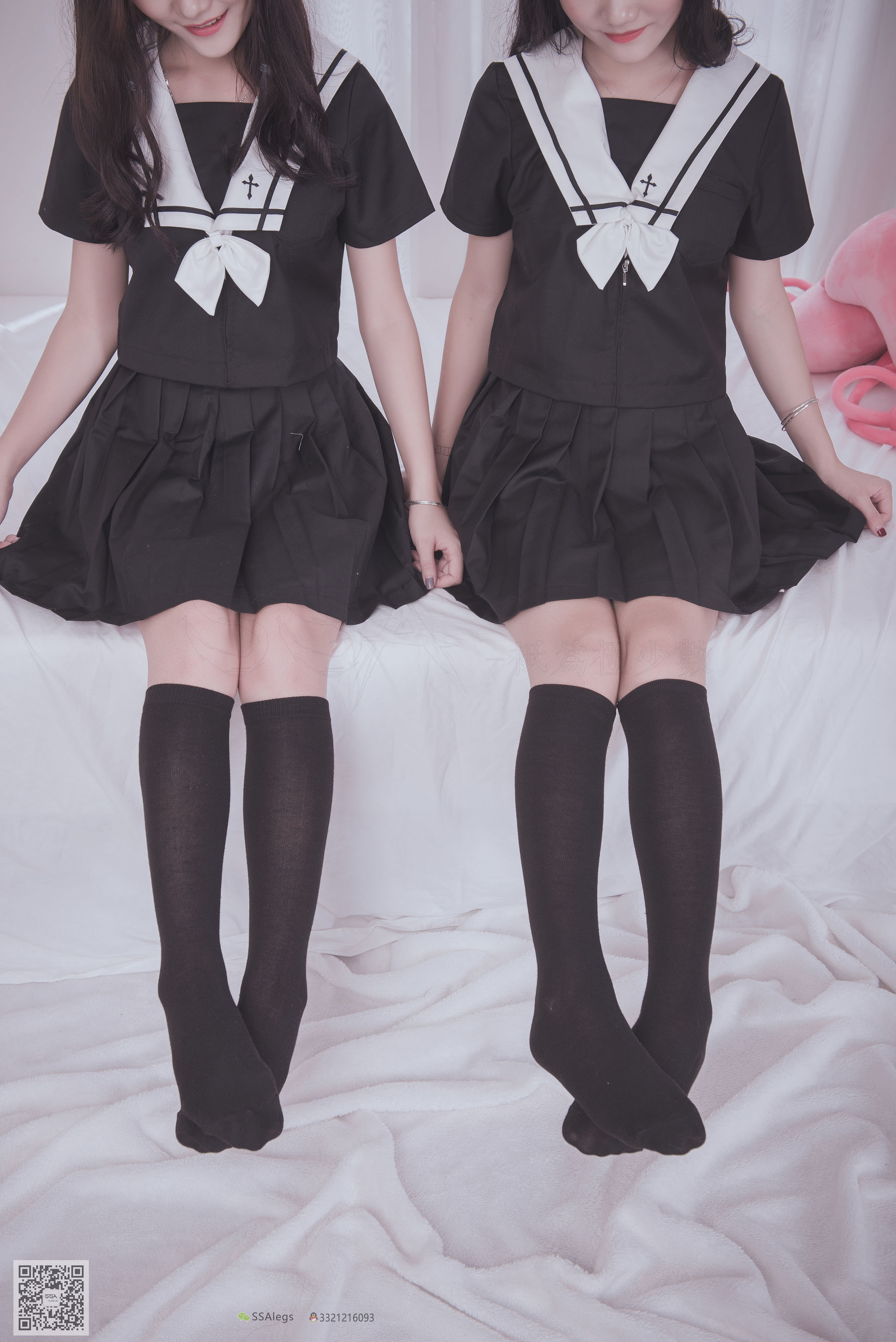 超清写真 No.028 青青姐妹 姐妹花的JK情-图69