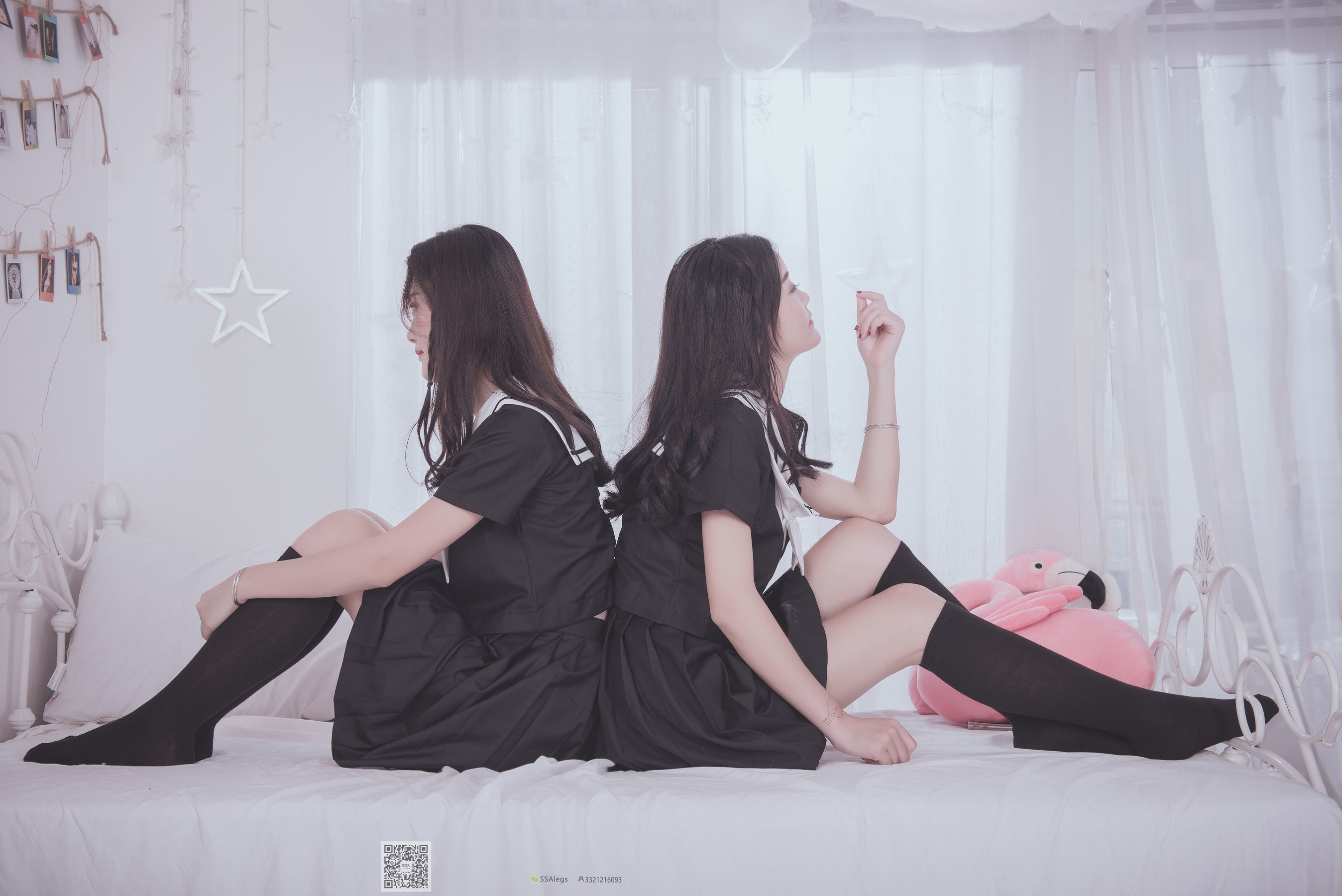 超清写真 No.028 青青姐妹 姐妹花的JK情-图83