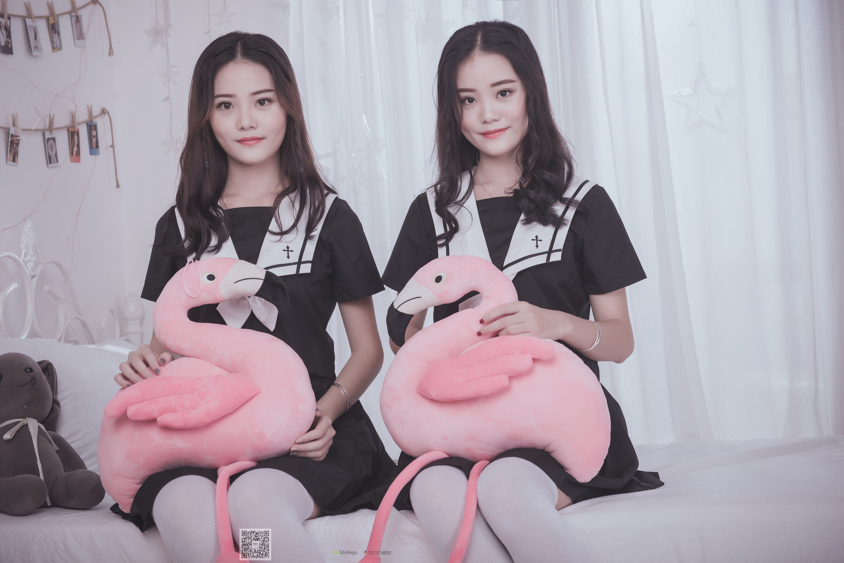 超清写真 No.028 青青姐妹 姐妹花的JK情-图84