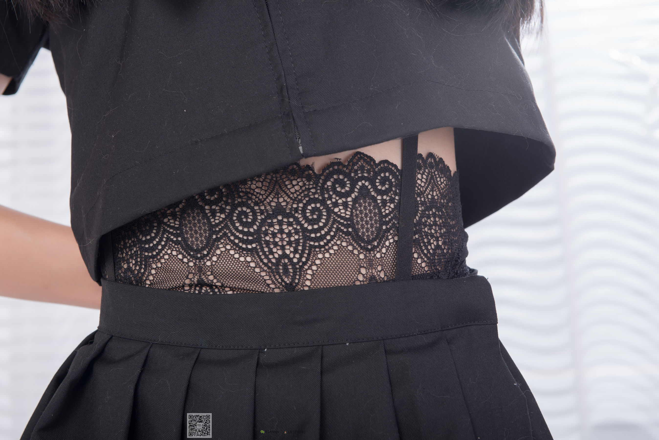 超清写真 No.037 丽萍 JK制服吊带长筒袜-图87