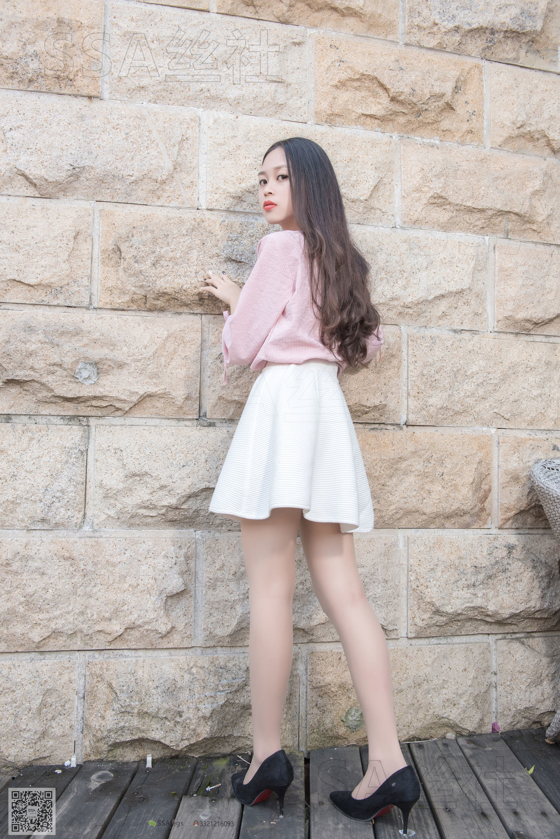 超清写真 No.052 西西 街拍小白裙-图114