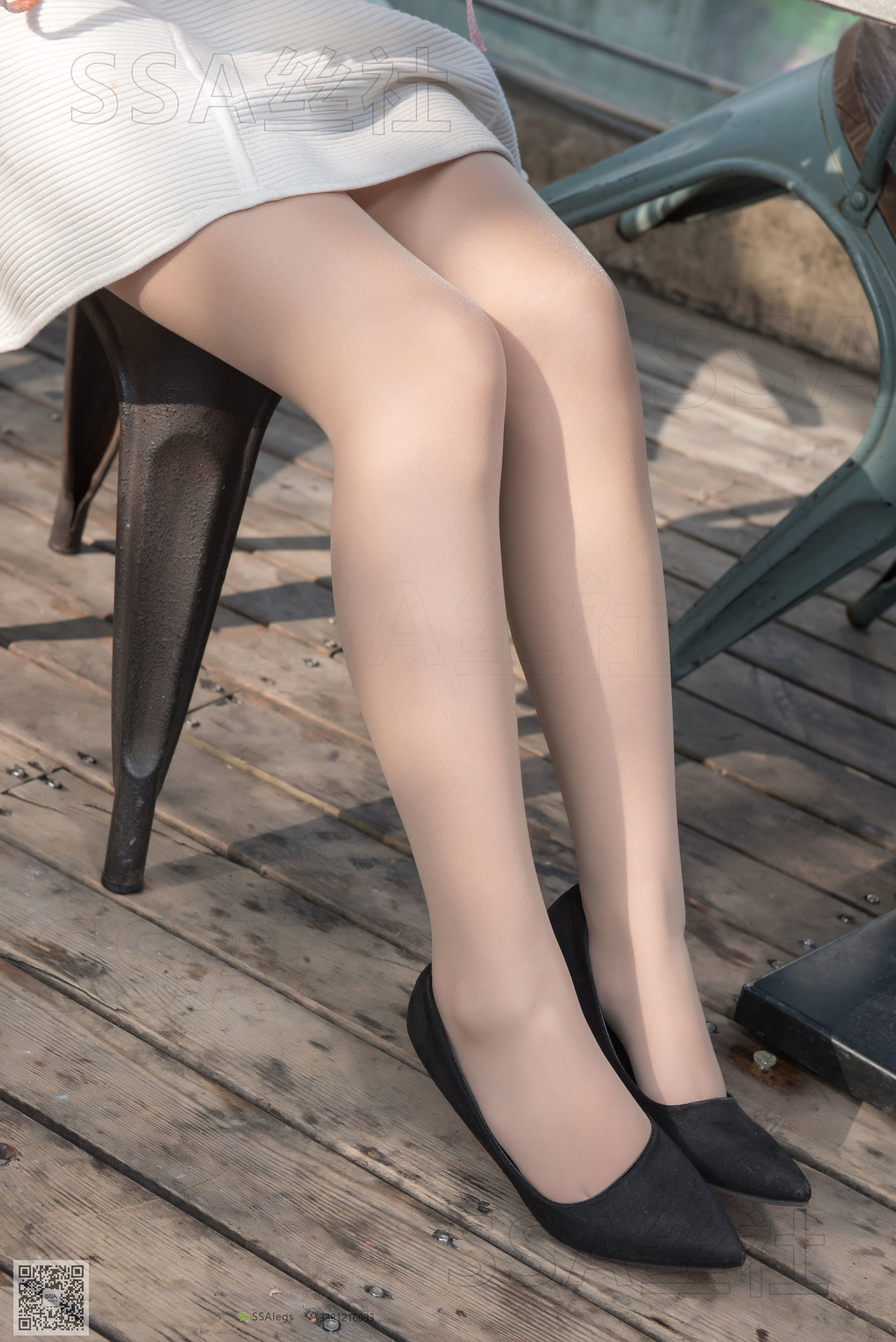 超清写真 No.052 西西 街拍小白裙-图1