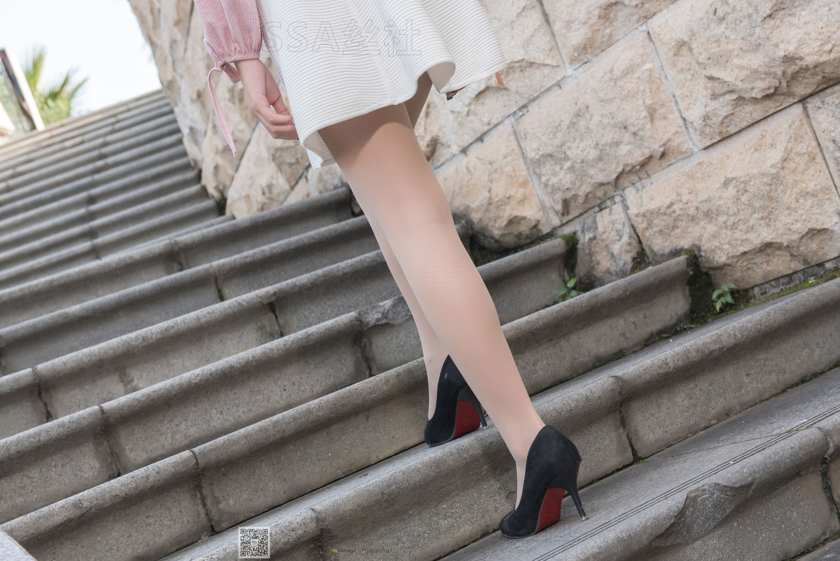 超清写真 No.052 西西 街拍小白裙-图51