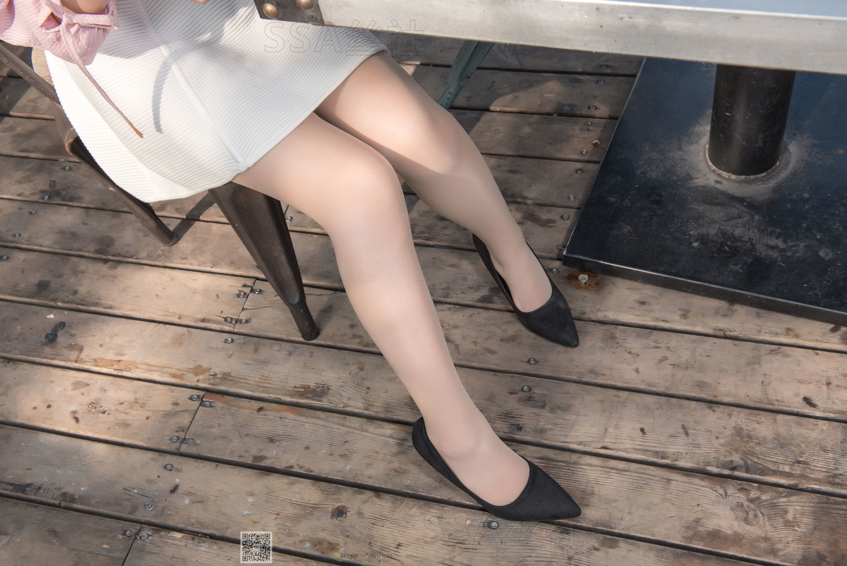 超清写真 No.052 西西 街拍小白裙-图7