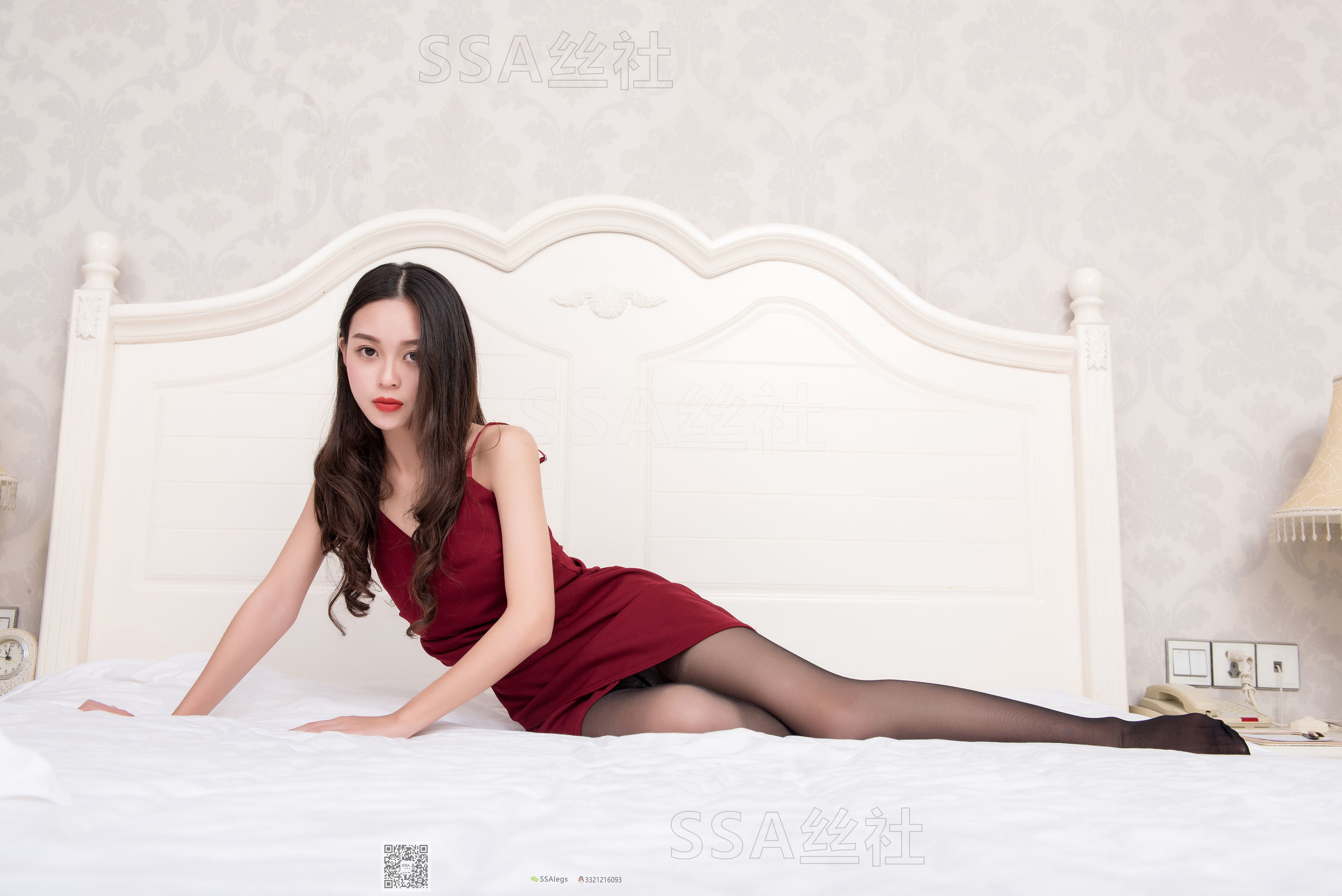 超清写真 No.064 西西 酒红性感超短裙-图68