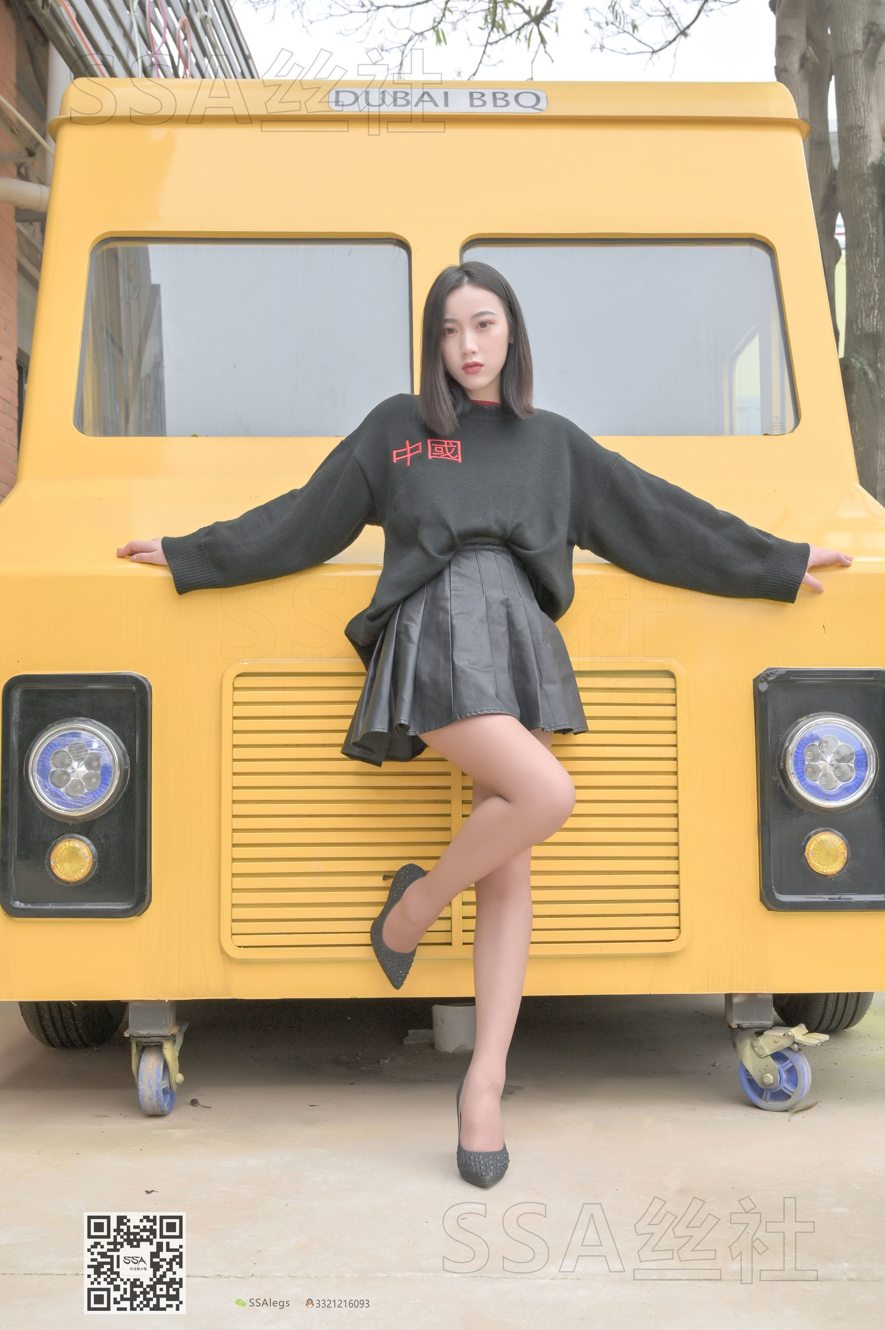 超清写真 No.094 腿模大大 街拍灰丝-图9