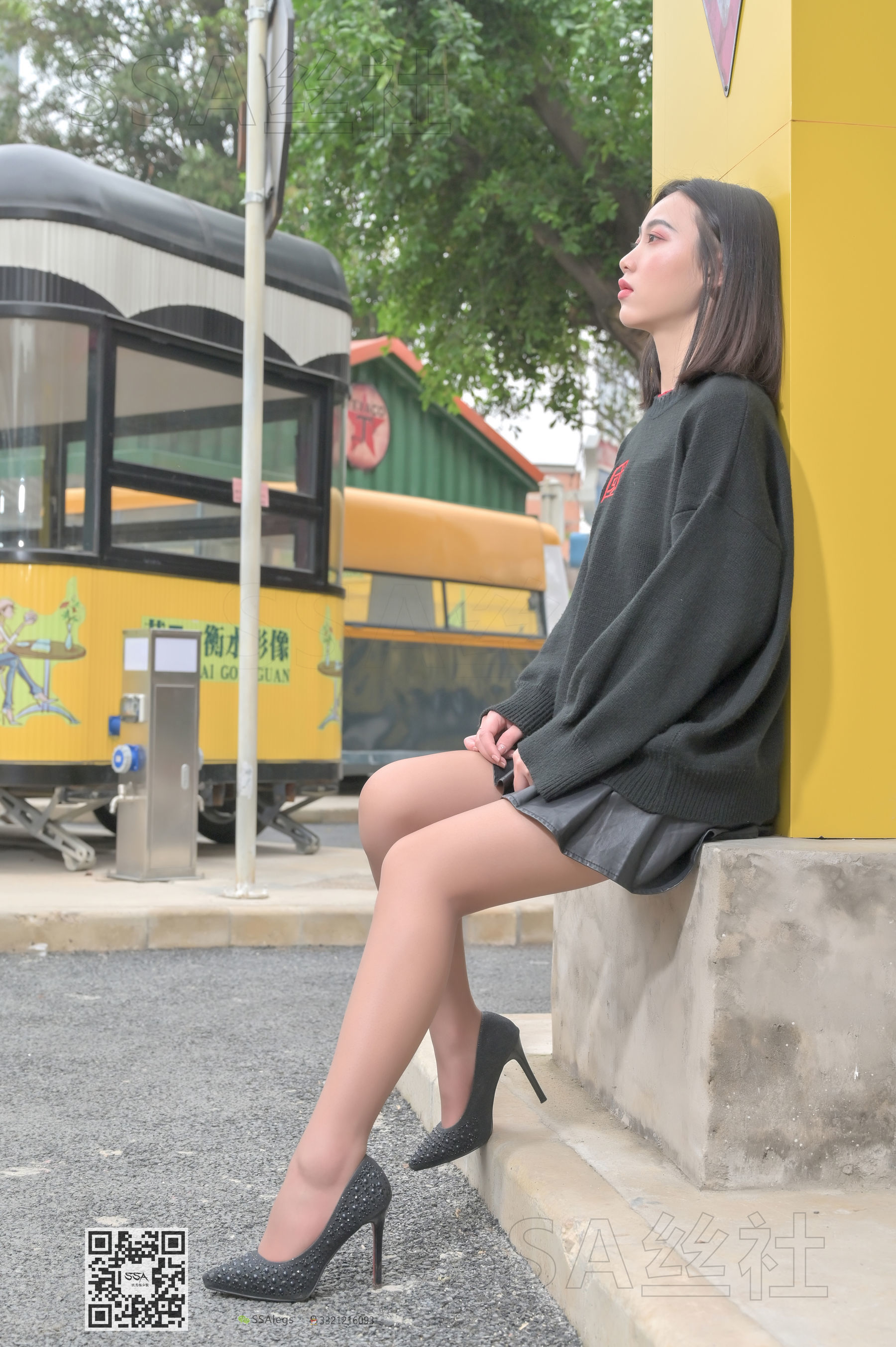 超清写真 No.094 腿模大大 街拍灰丝-图101