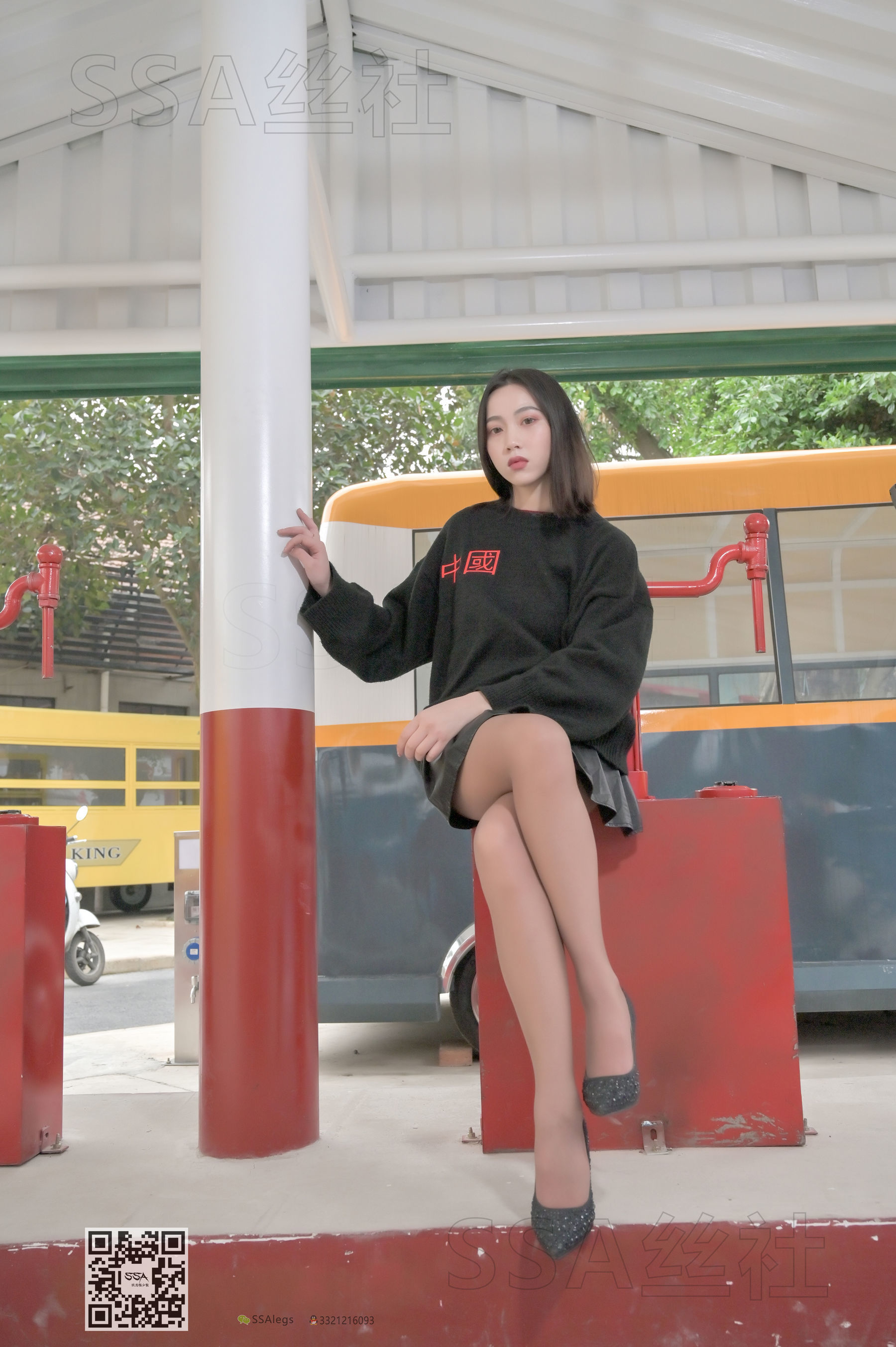 超清写真 No.094 腿模大大 街拍灰丝-图111