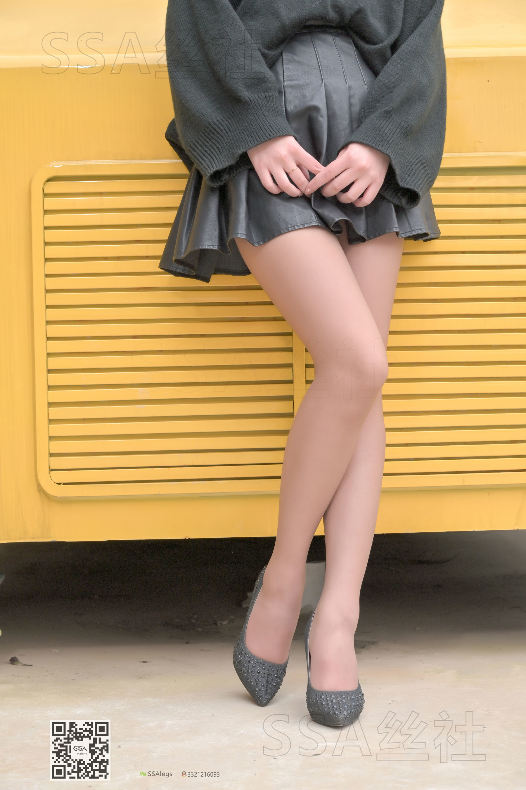 超清写真 No.094 腿模大大 街拍灰丝-图12