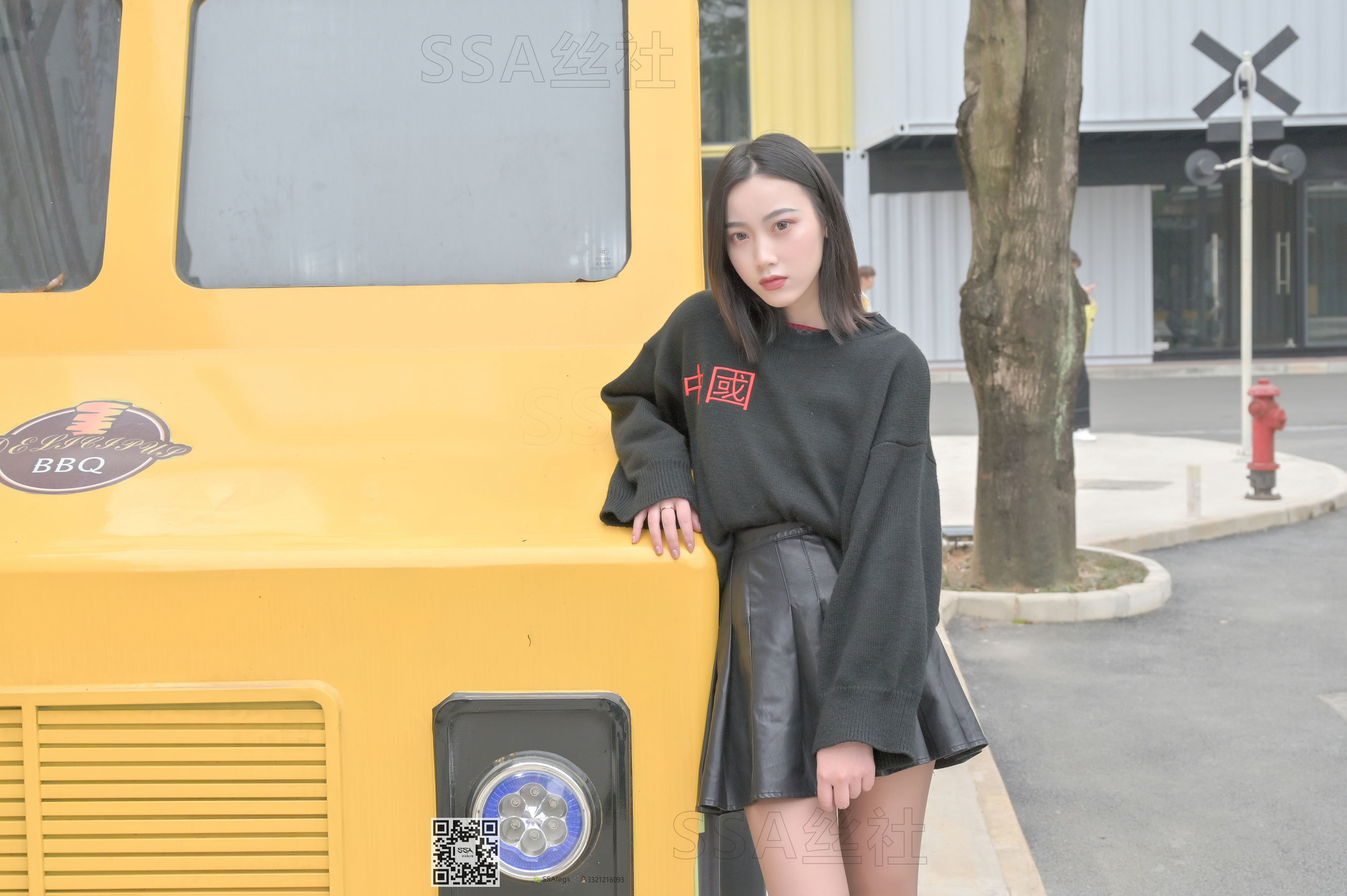 超清写真 No.094 腿模大大 街拍灰丝-图4