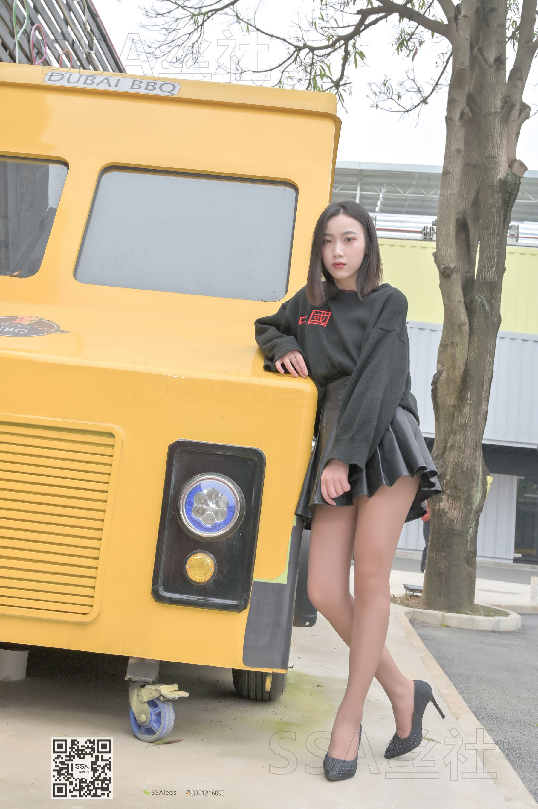 超清写真 No.094 腿模大大 街拍灰丝-图6