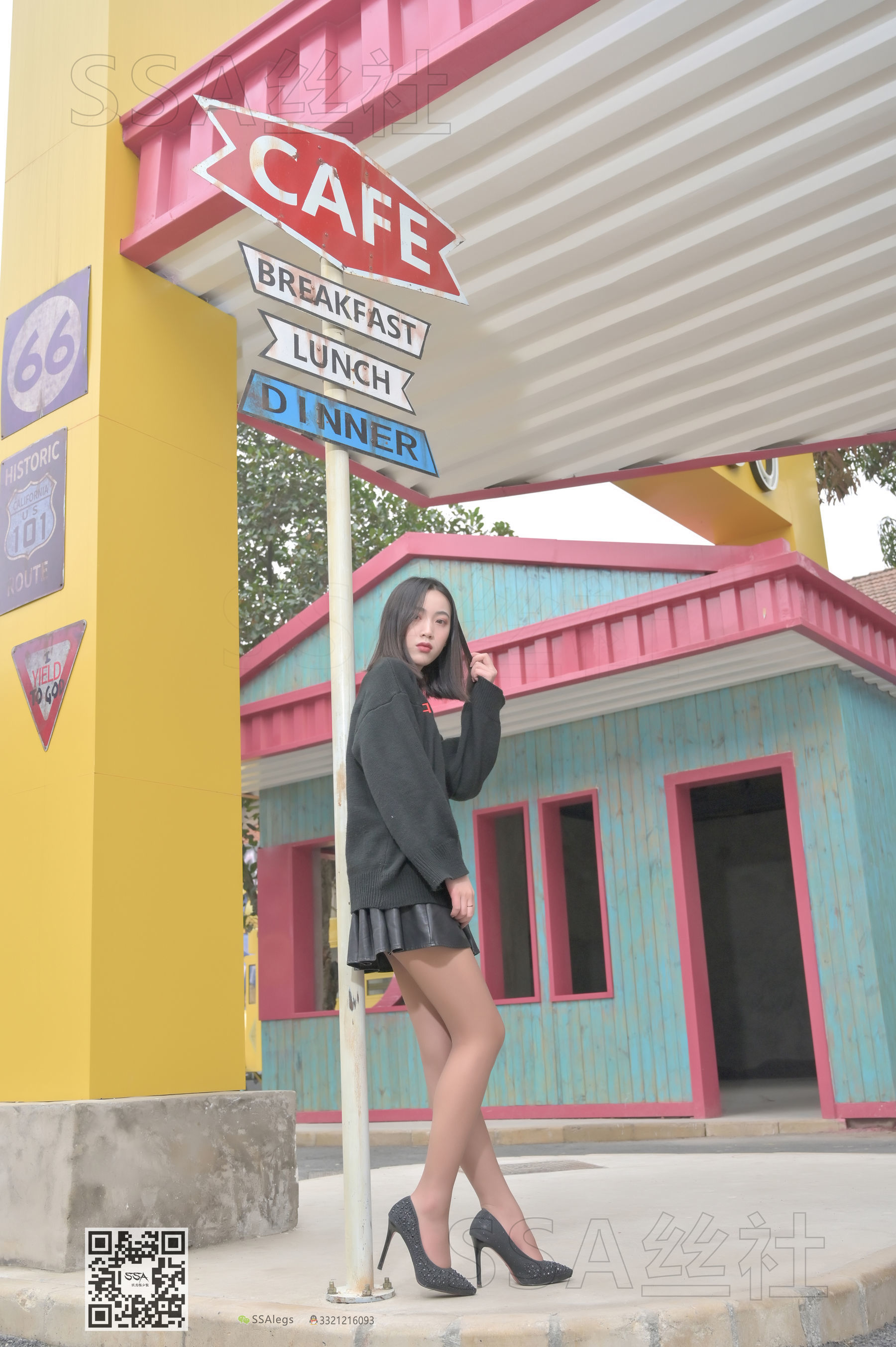 超清写真 No.094 腿模大大 街拍灰丝-图96