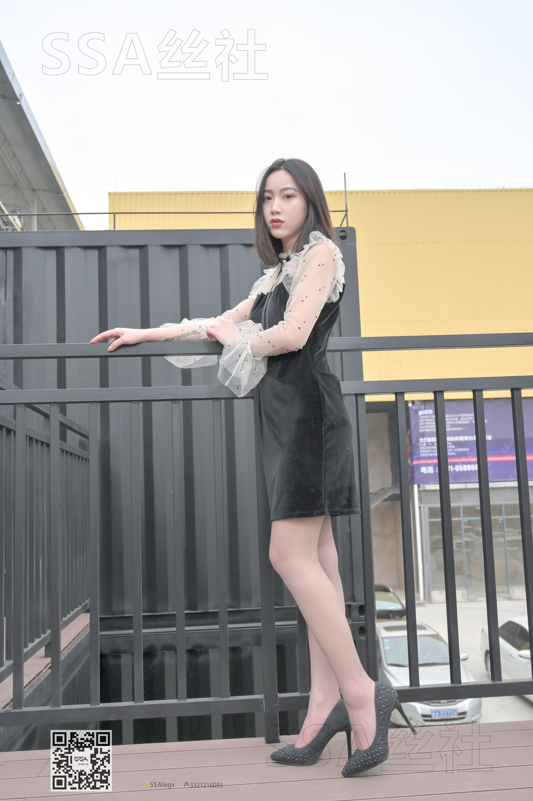 超清写真 No.096 大大 街拍腿模灰丝-图0