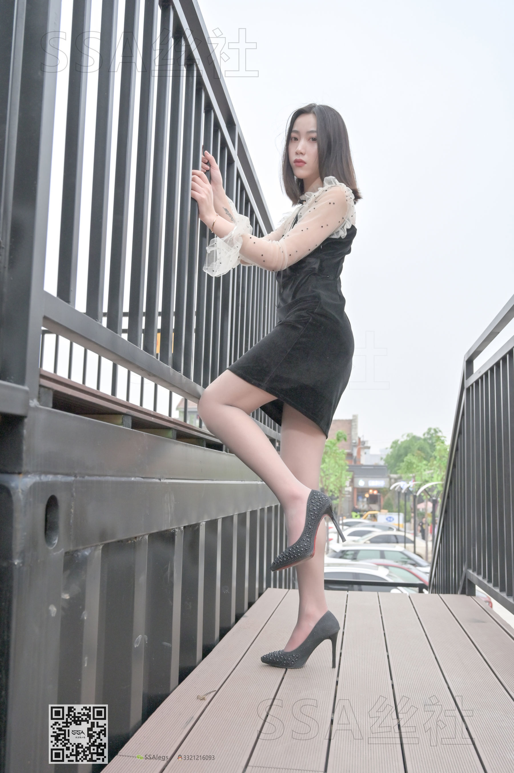 超清写真 No.096 大大 街拍腿模灰丝-图18