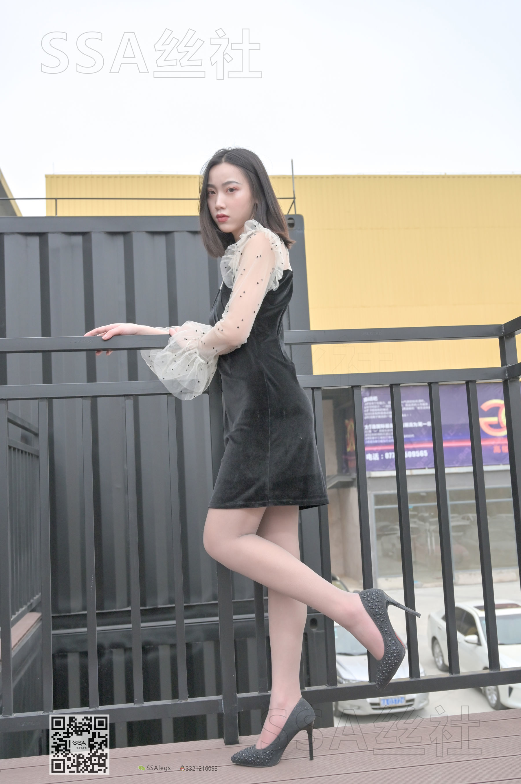 超清写真 No.096 大大 街拍腿模灰丝-图1