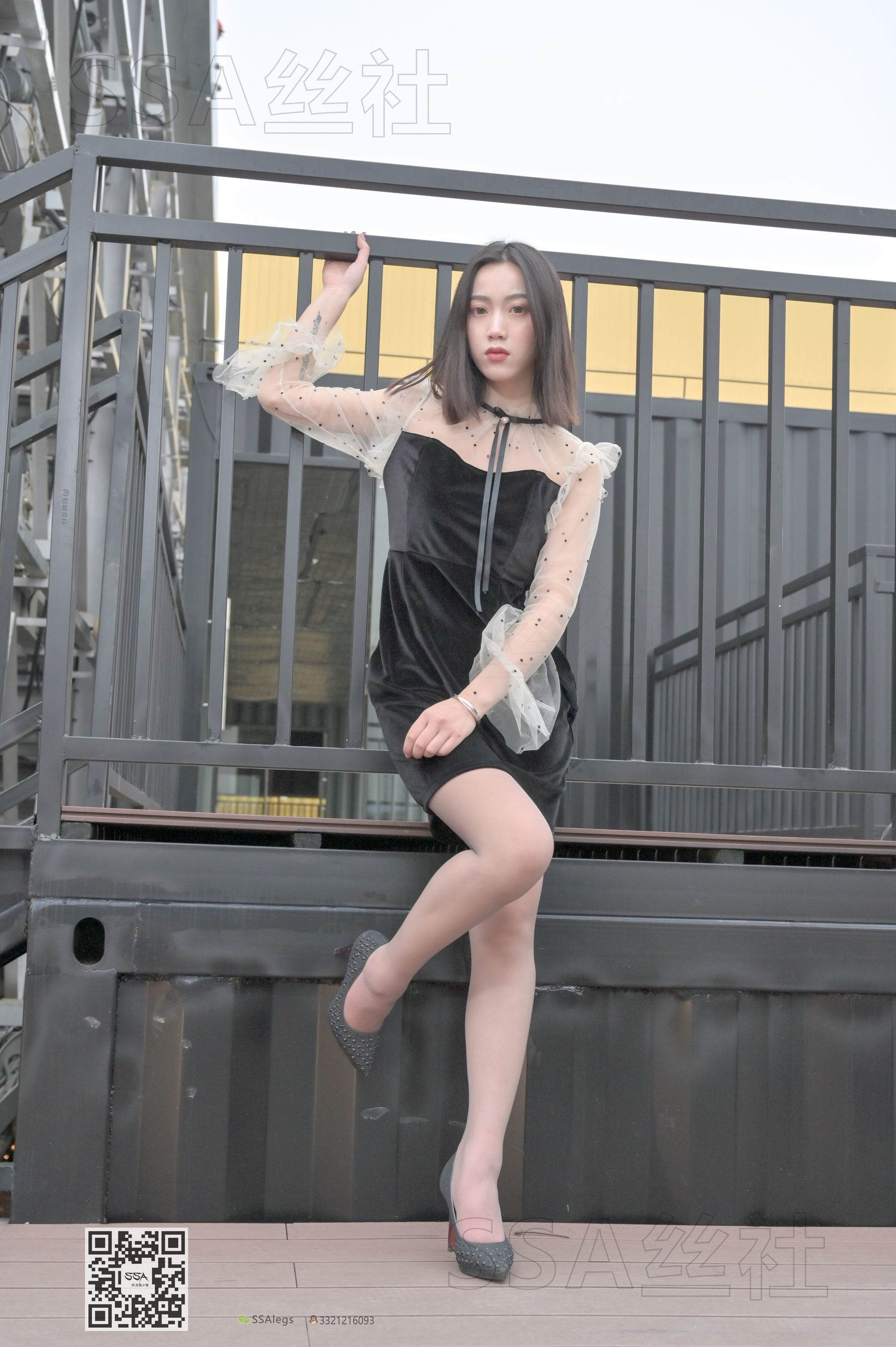 超清写真 No.096 大大 街拍腿模灰丝-图19