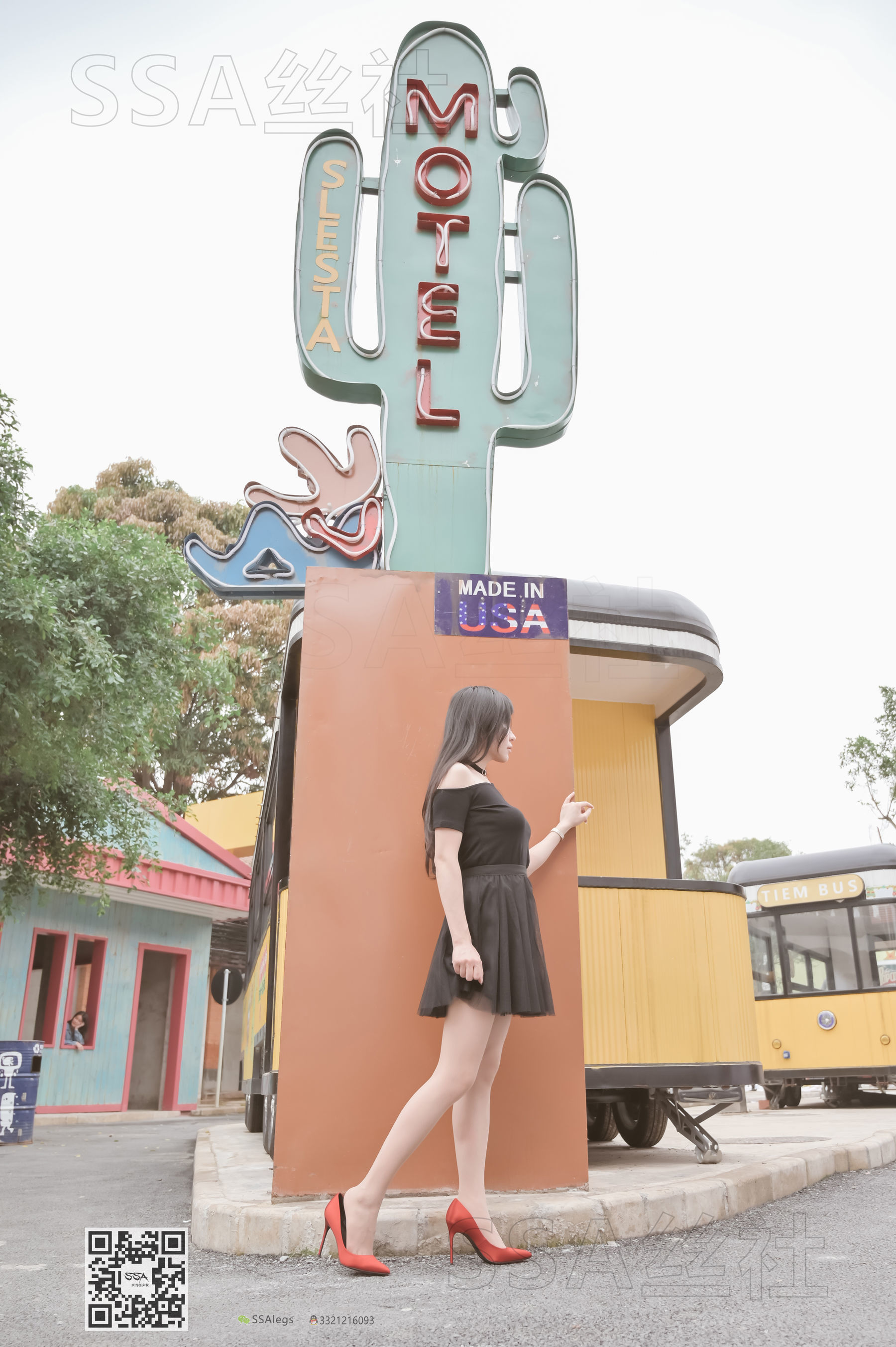 超清写真 No.097 雪梨 腿模街拍红色高跟鞋肉丝-图99