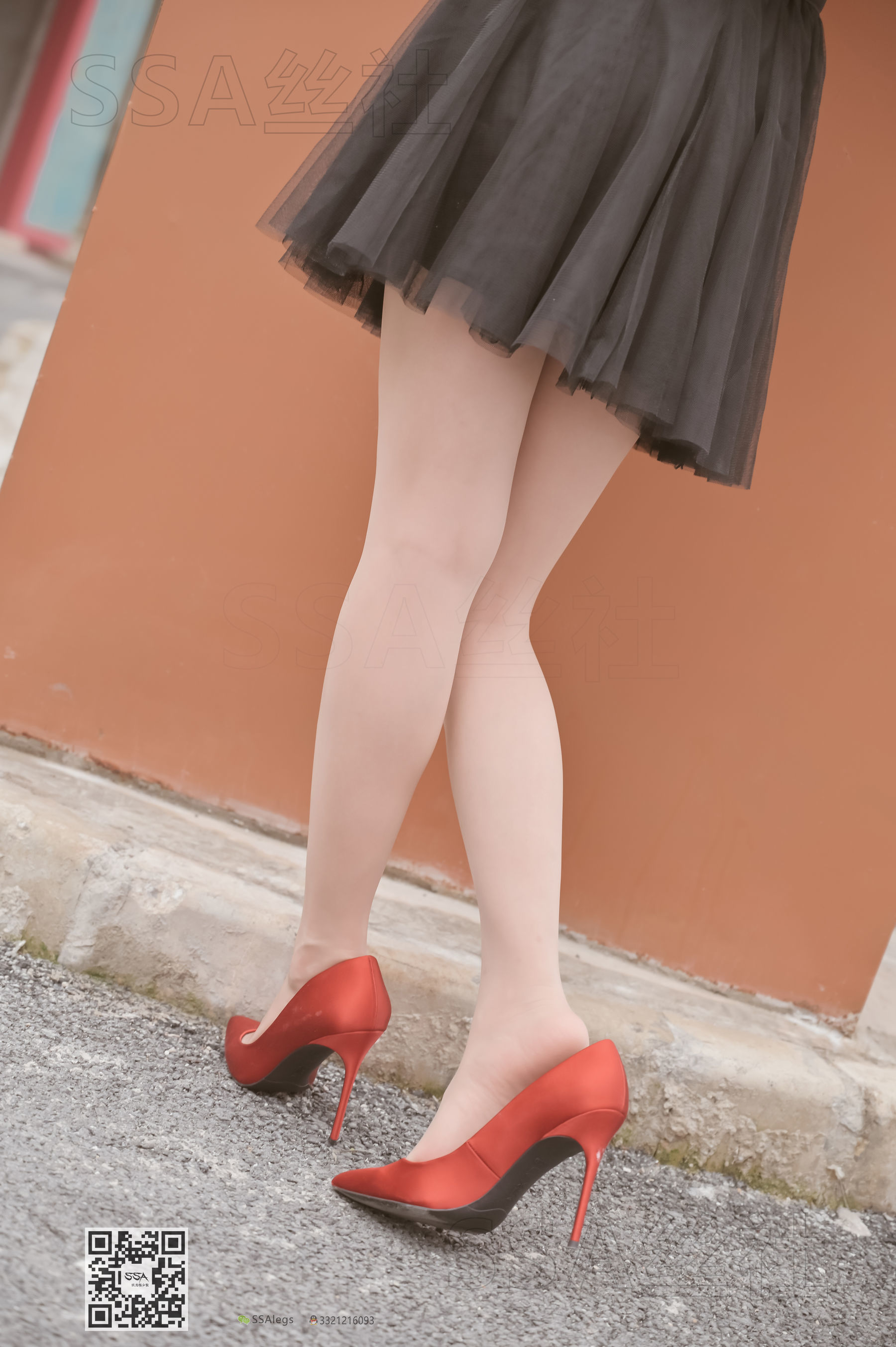 超清写真 No.097 雪梨 腿模街拍红色高跟鞋肉丝-图102