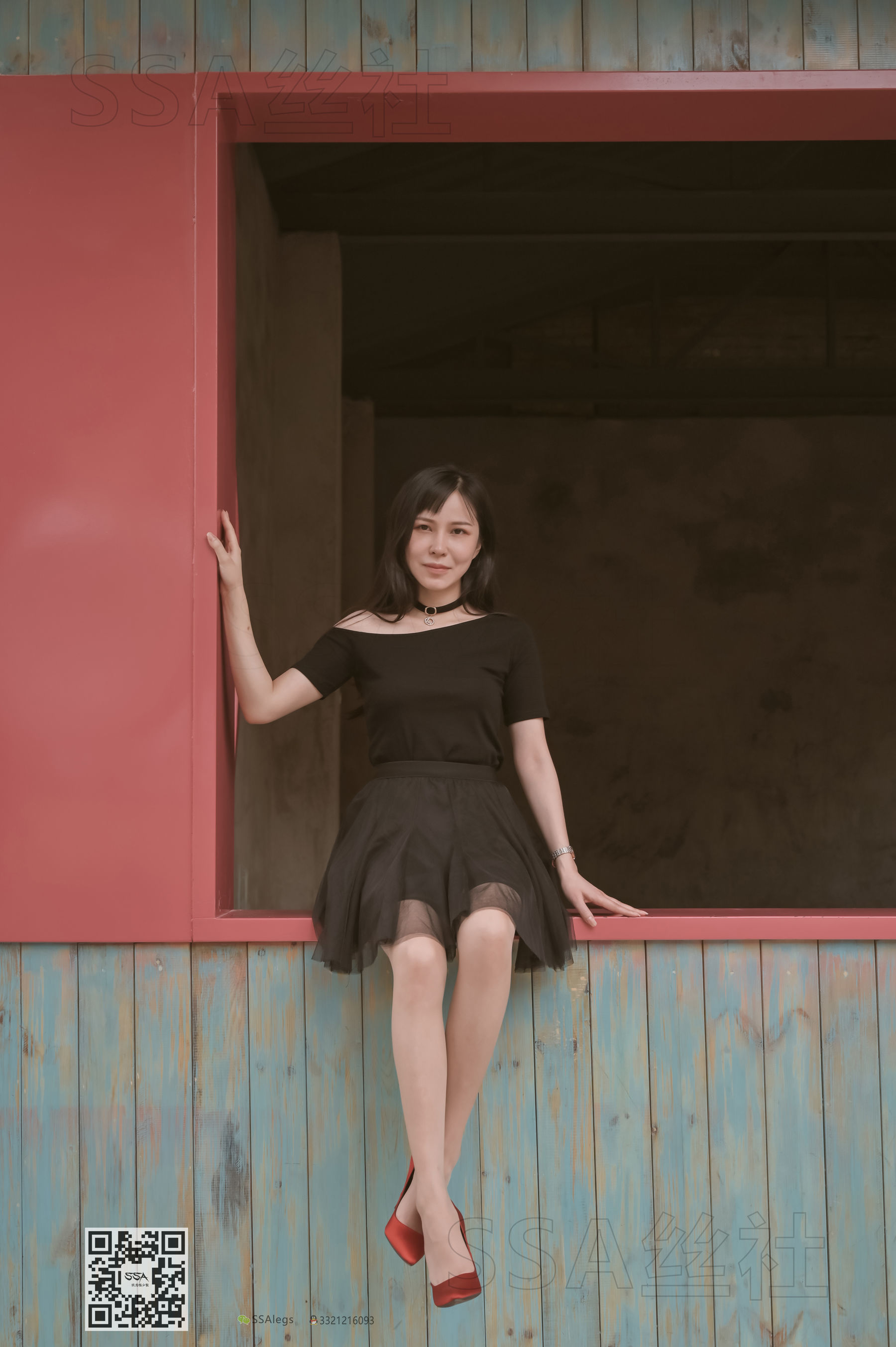 超清写真 No.097 雪梨 腿模街拍红色高跟鞋肉丝-图23