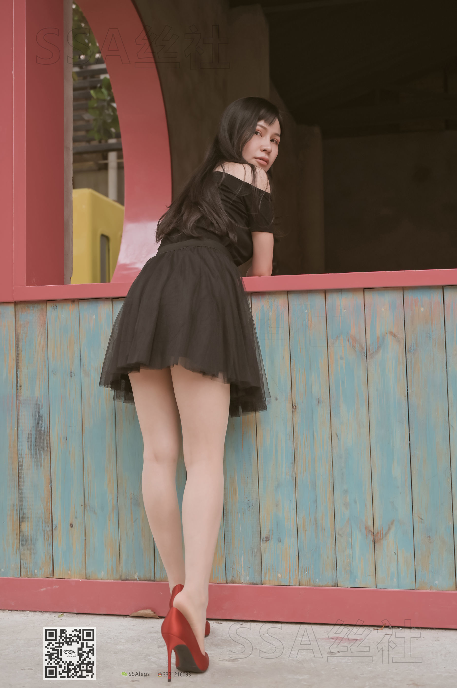 超清写真 No.097 雪梨 腿模街拍红色高跟鞋肉丝-图36