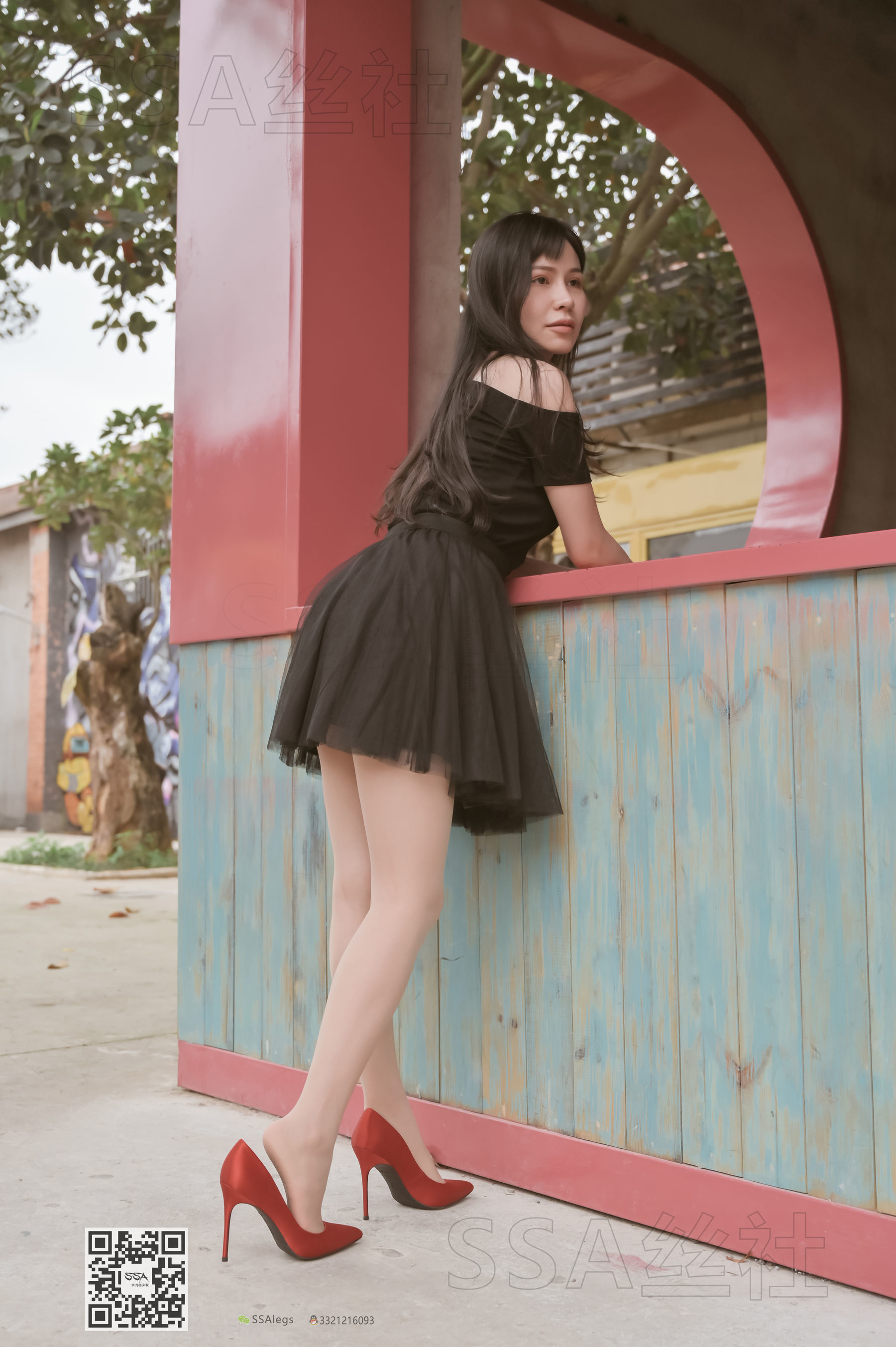 超清写真 No.097 雪梨 腿模街拍红色高跟鞋肉丝-图38