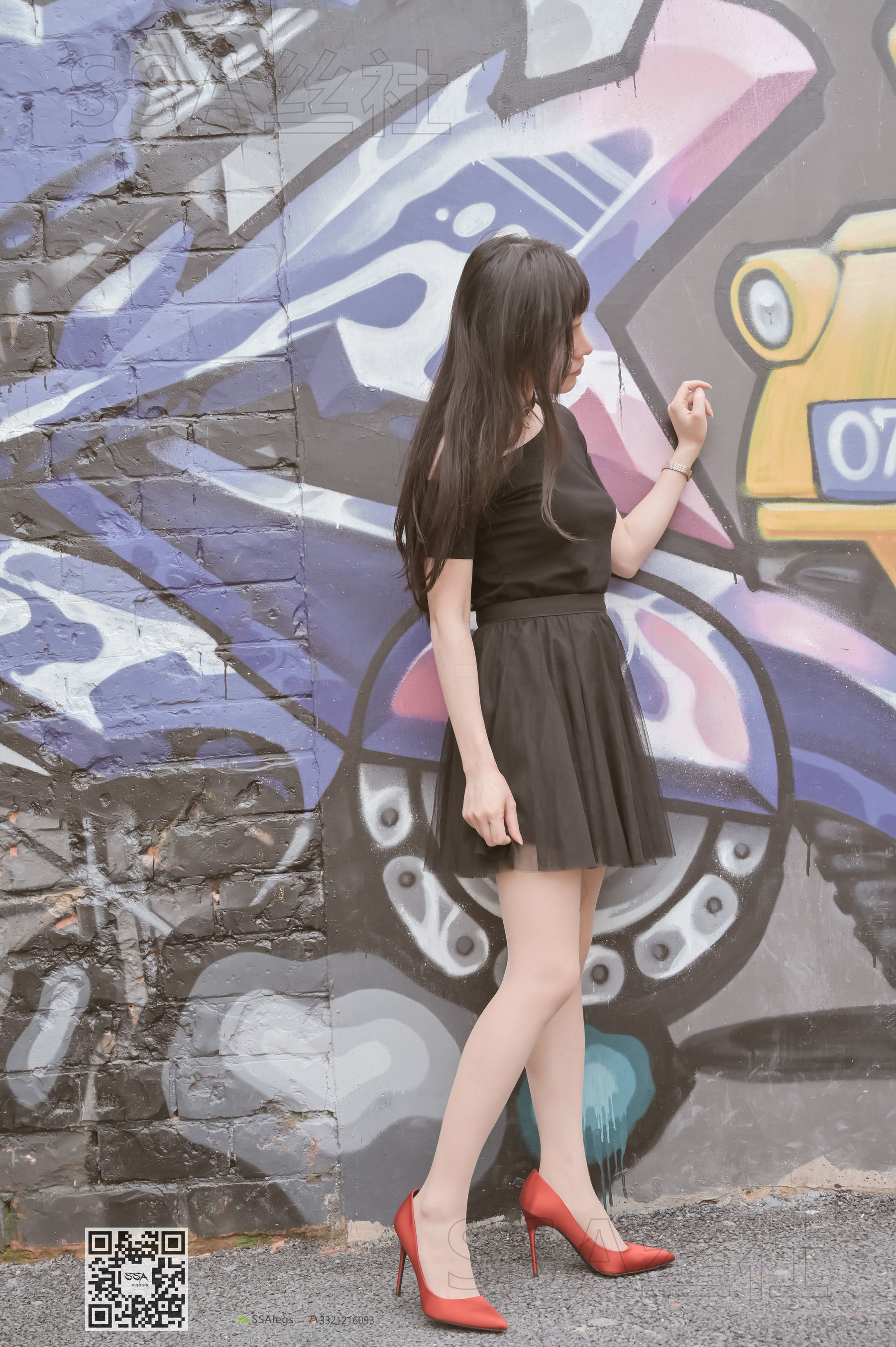 超清写真 No.097 雪梨 腿模街拍红色高跟鞋肉丝-图42