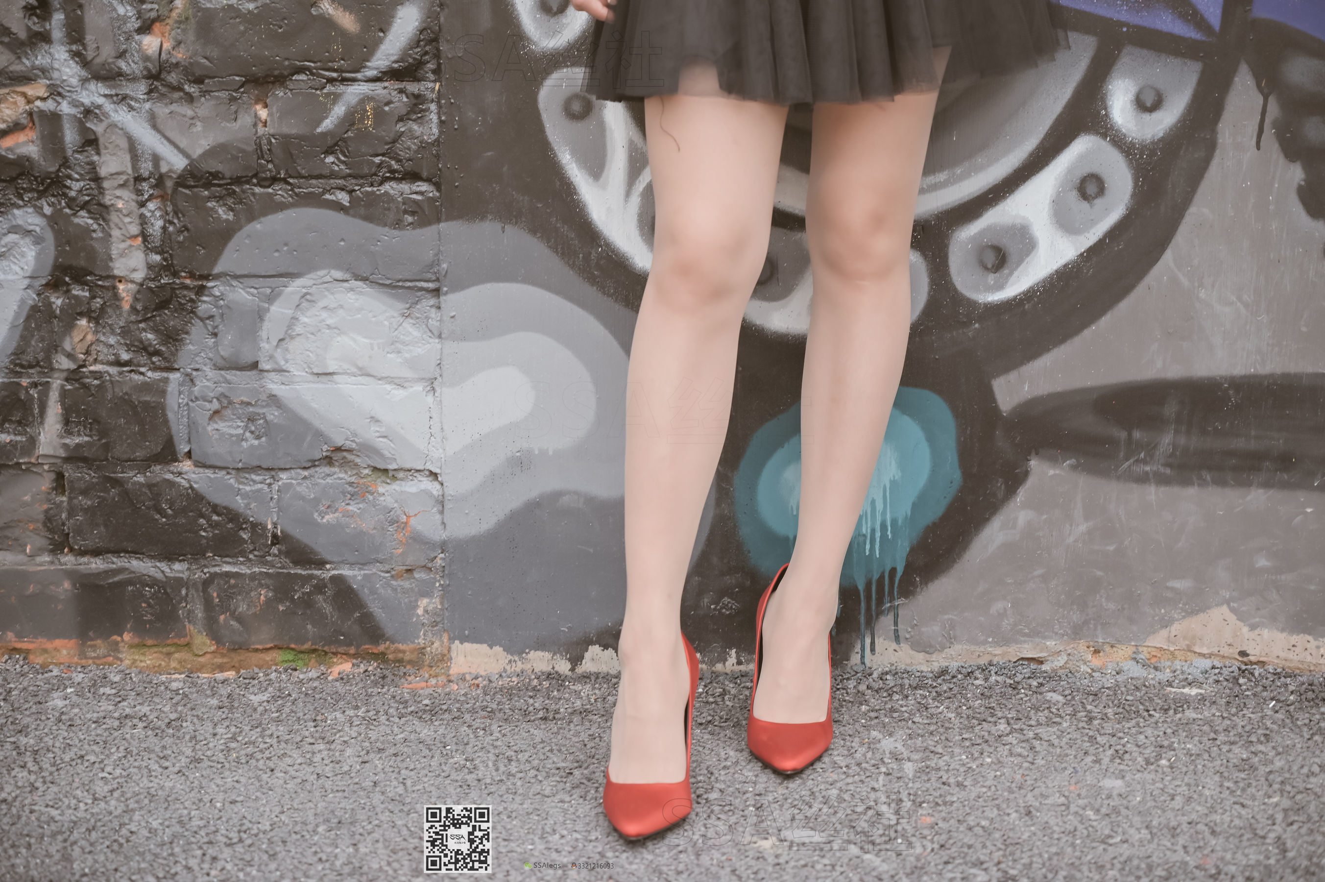 超清写真 No.097 雪梨 腿模街拍红色高跟鞋肉丝-图45