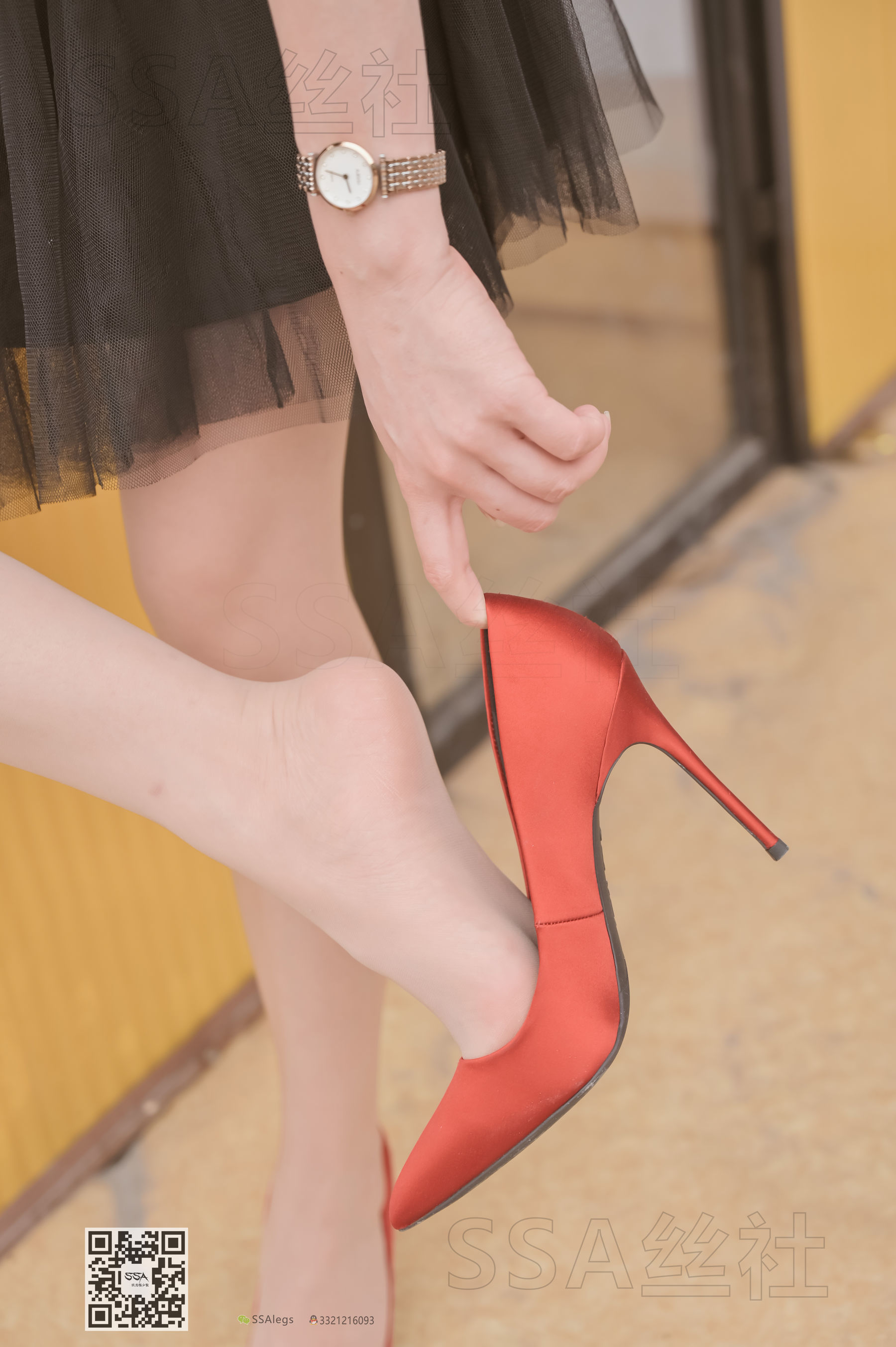 超清写真 No.097 雪梨 腿模街拍红色高跟鞋肉丝-图68