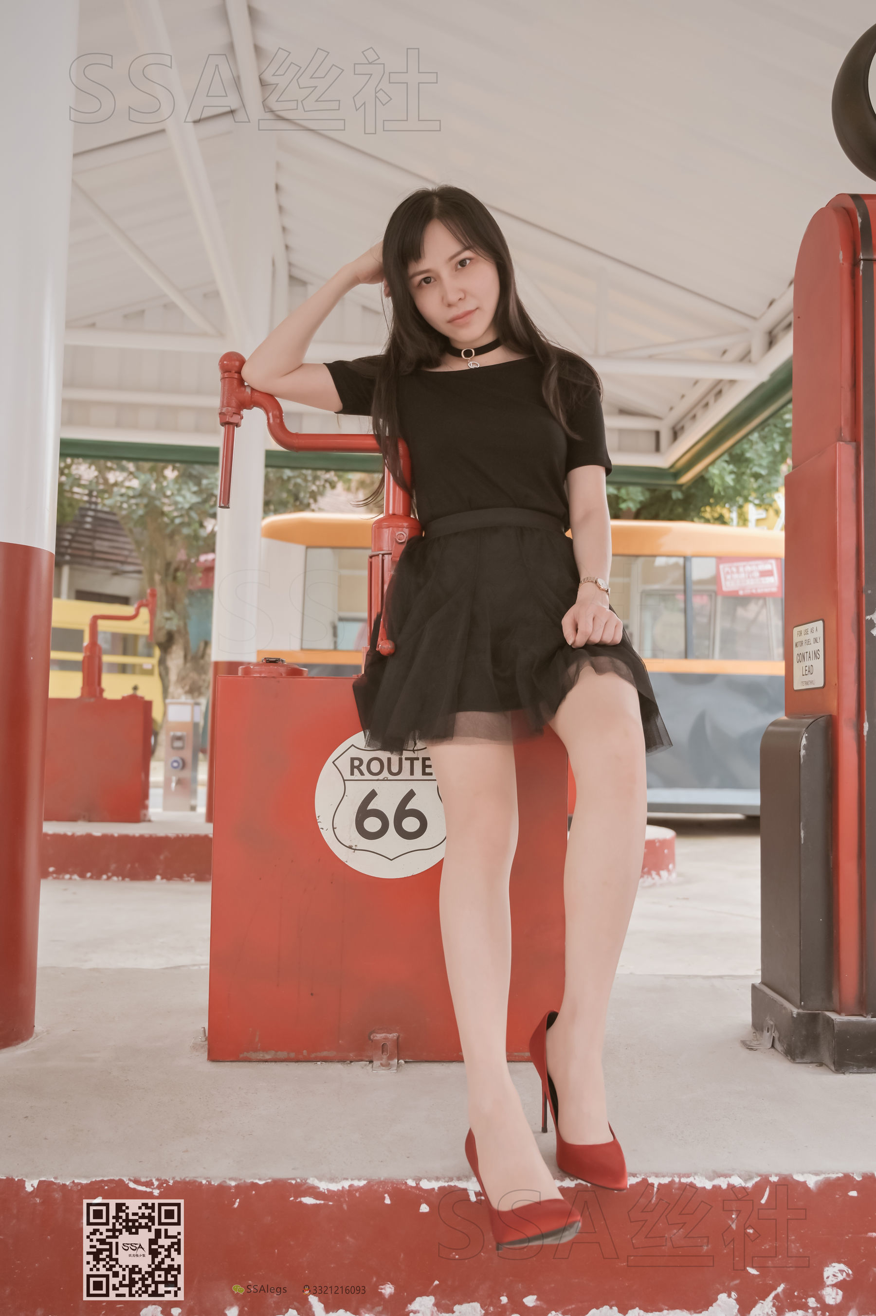超清写真 No.097 雪梨 腿模街拍红色高跟鞋肉丝-图79