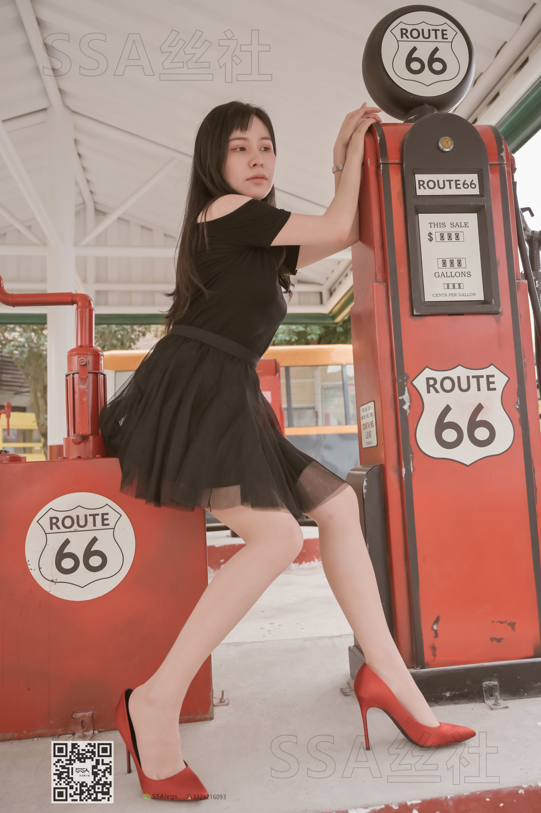 超清写真 No.097 雪梨 腿模街拍红色高跟鞋肉丝-图85