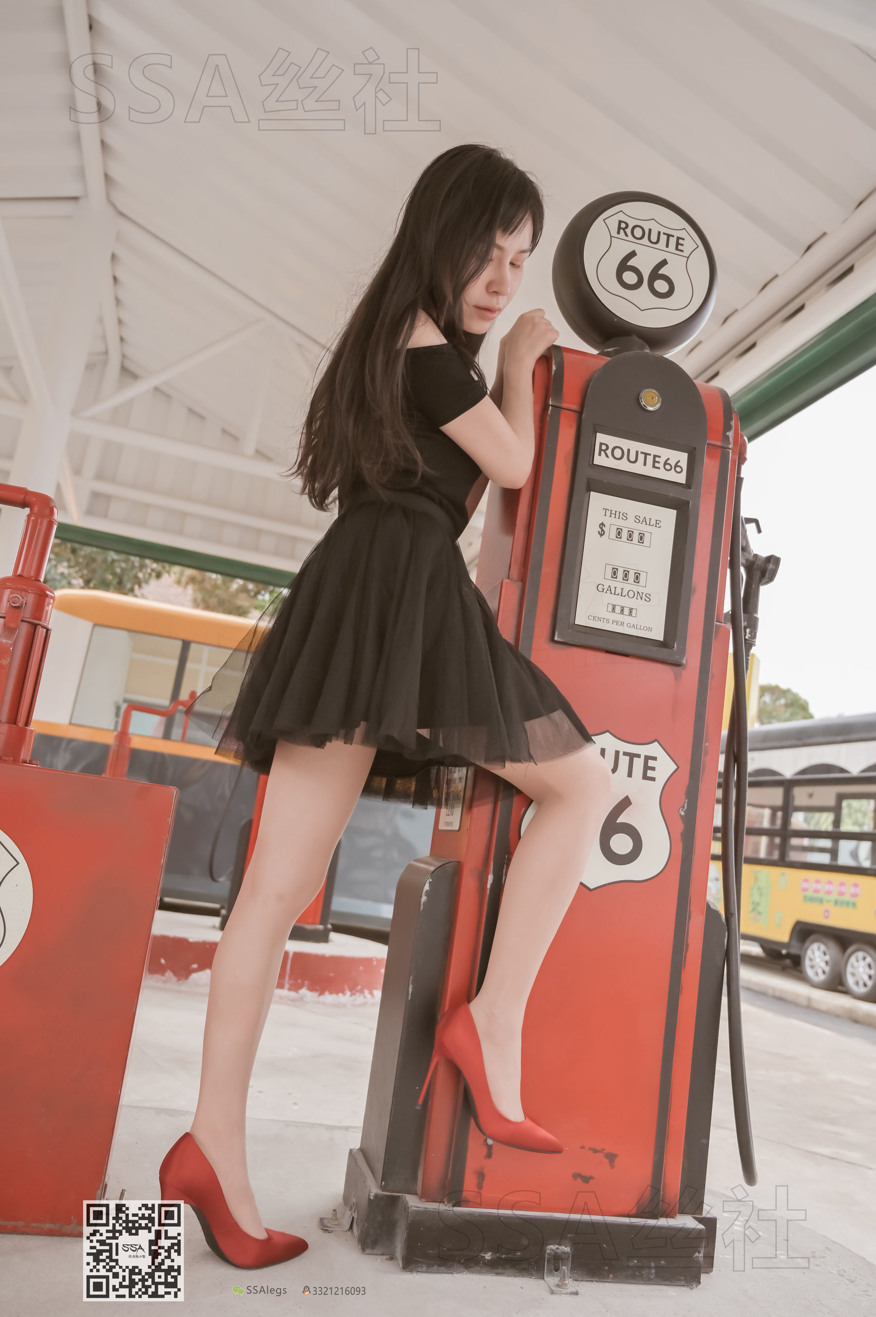 超清写真 No.097 雪梨 腿模街拍红色高跟鞋肉丝-图87