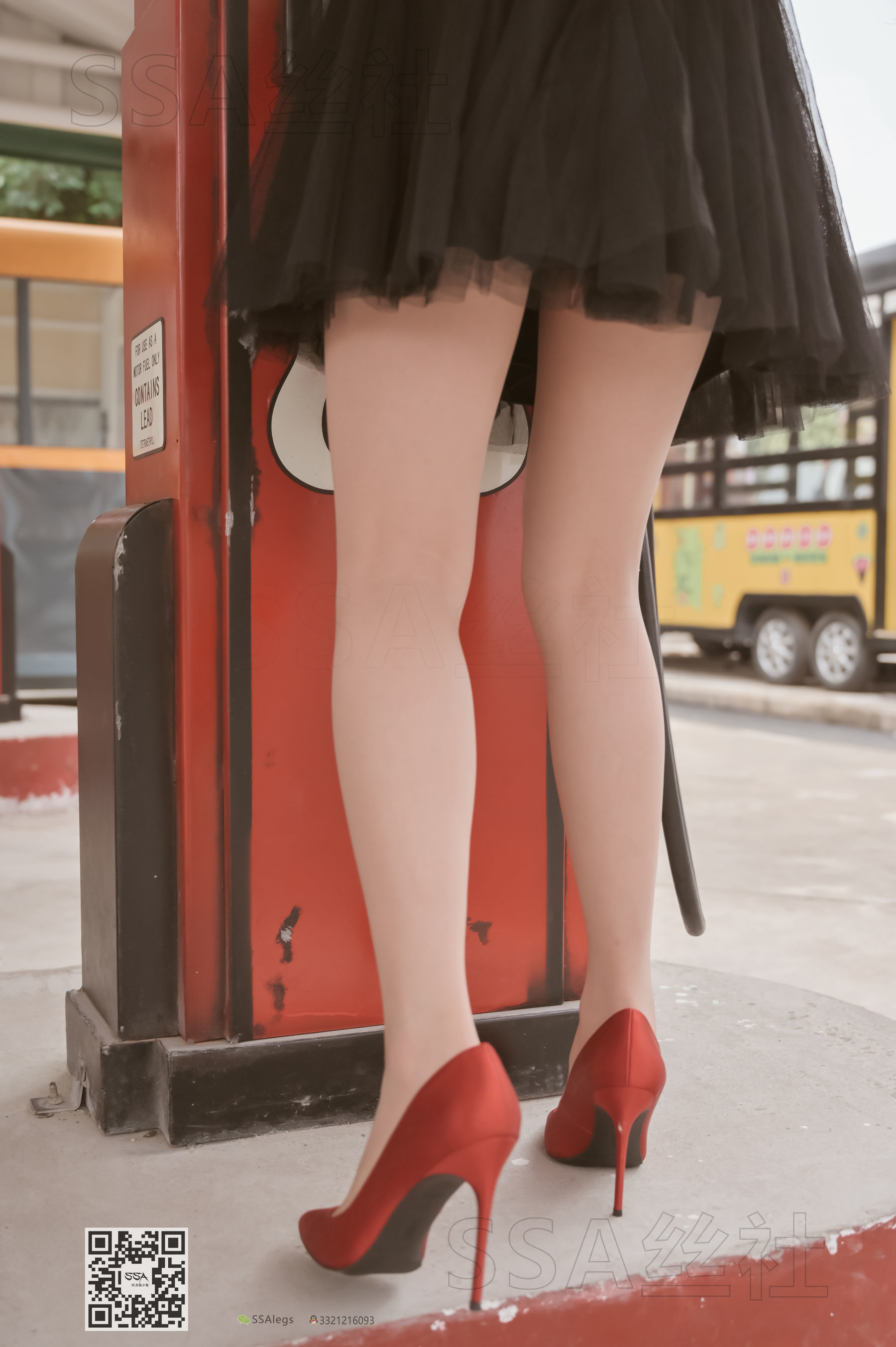 超清写真 No.097 雪梨 腿模街拍红色高跟鞋肉丝-图88