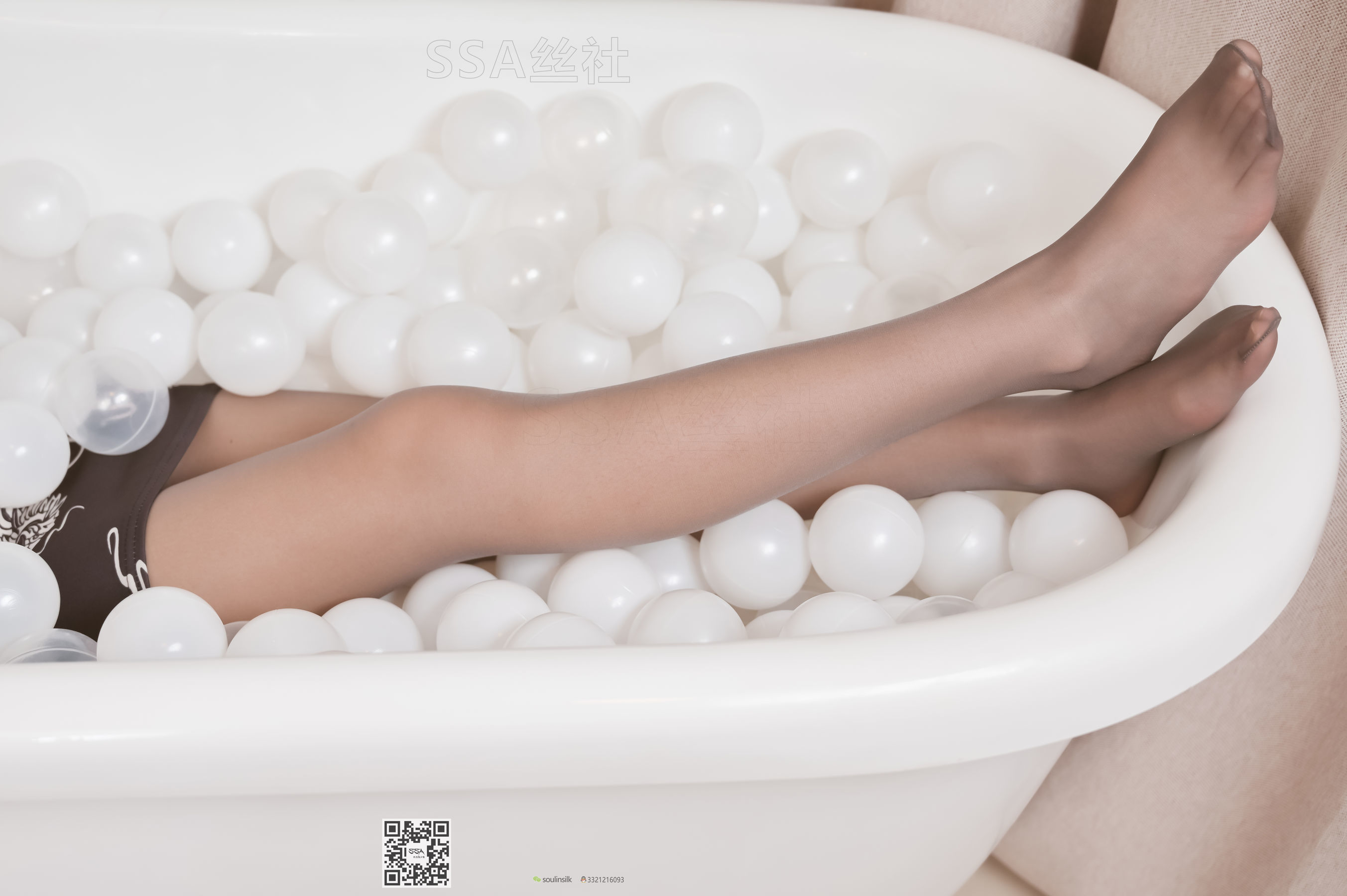 超清写真 No.105 腿模西西 超短旗袍灰丝脱丝特写-图59