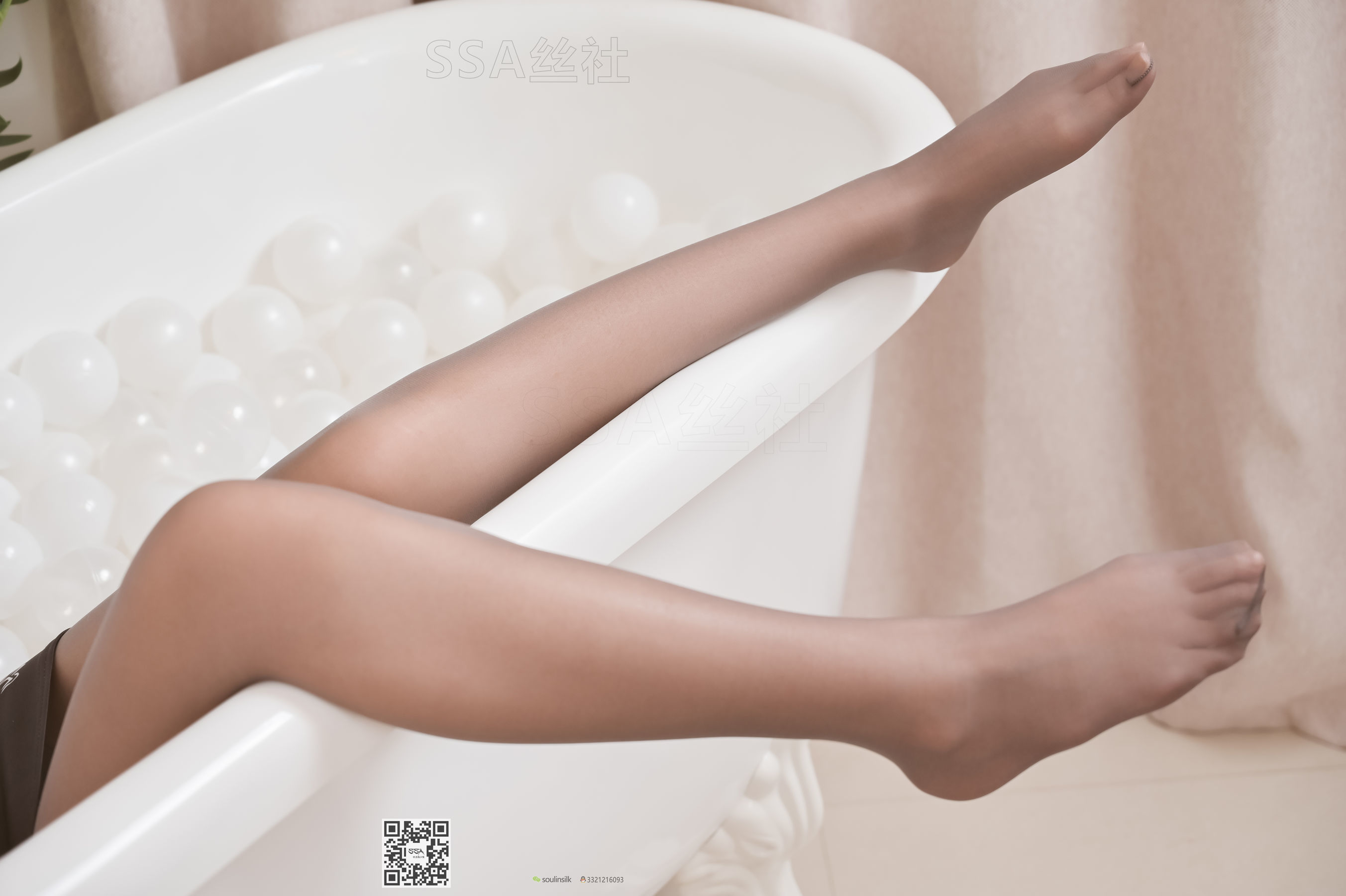 超清写真 No.105 腿模西西 超短旗袍灰丝脱丝特写-图70