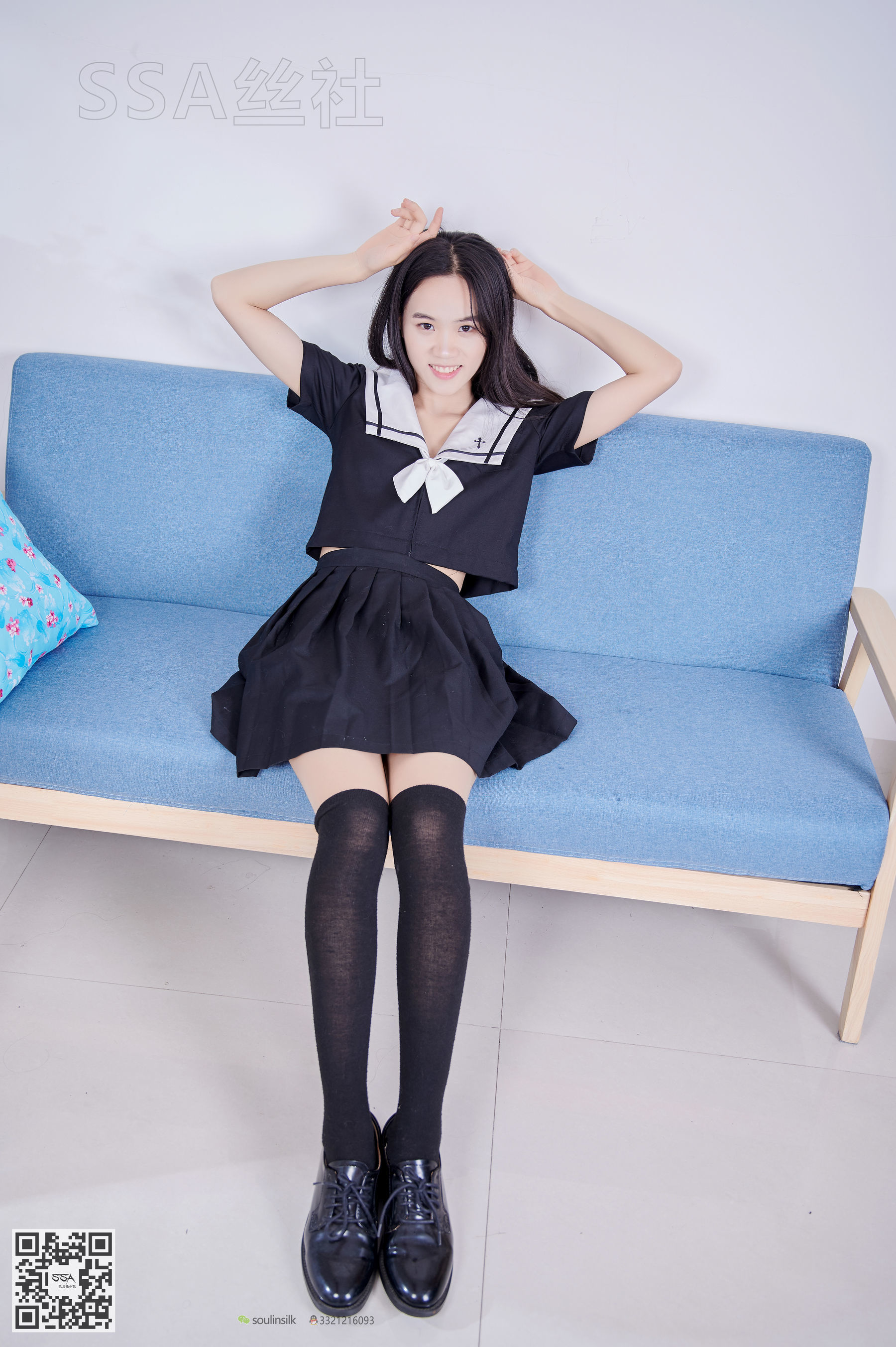 超清写真 No.116 腿模慧慧 清纯JK学生制服-图3