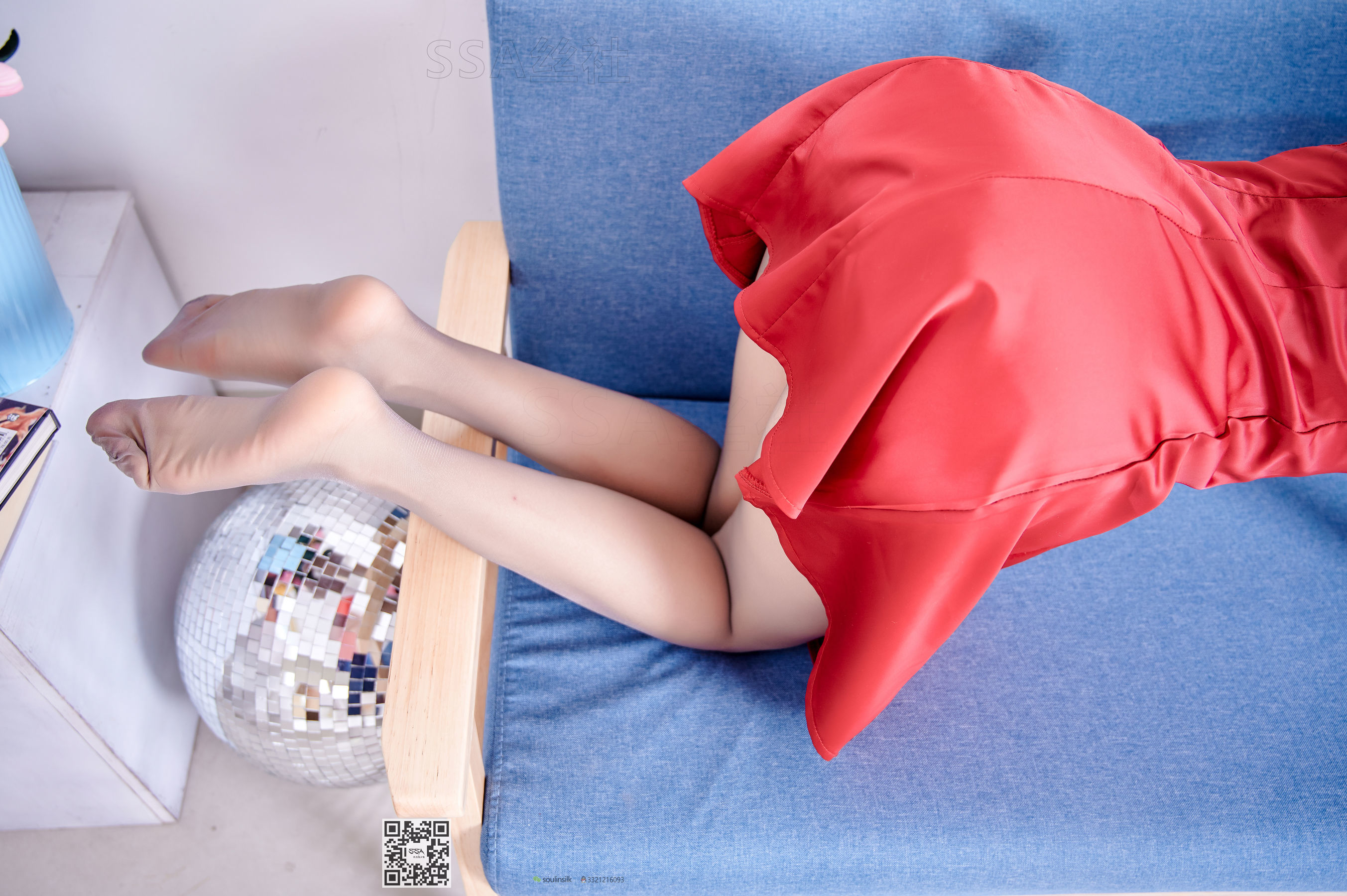 超清写真 No.118 模特慧慧 红裙灰丝-图65